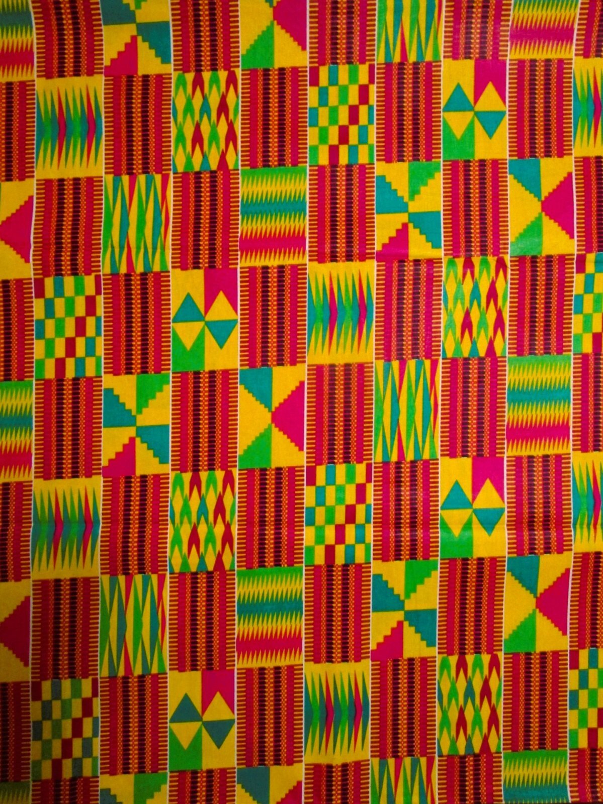 画像1: アフリカンプリント生地 パーニュ