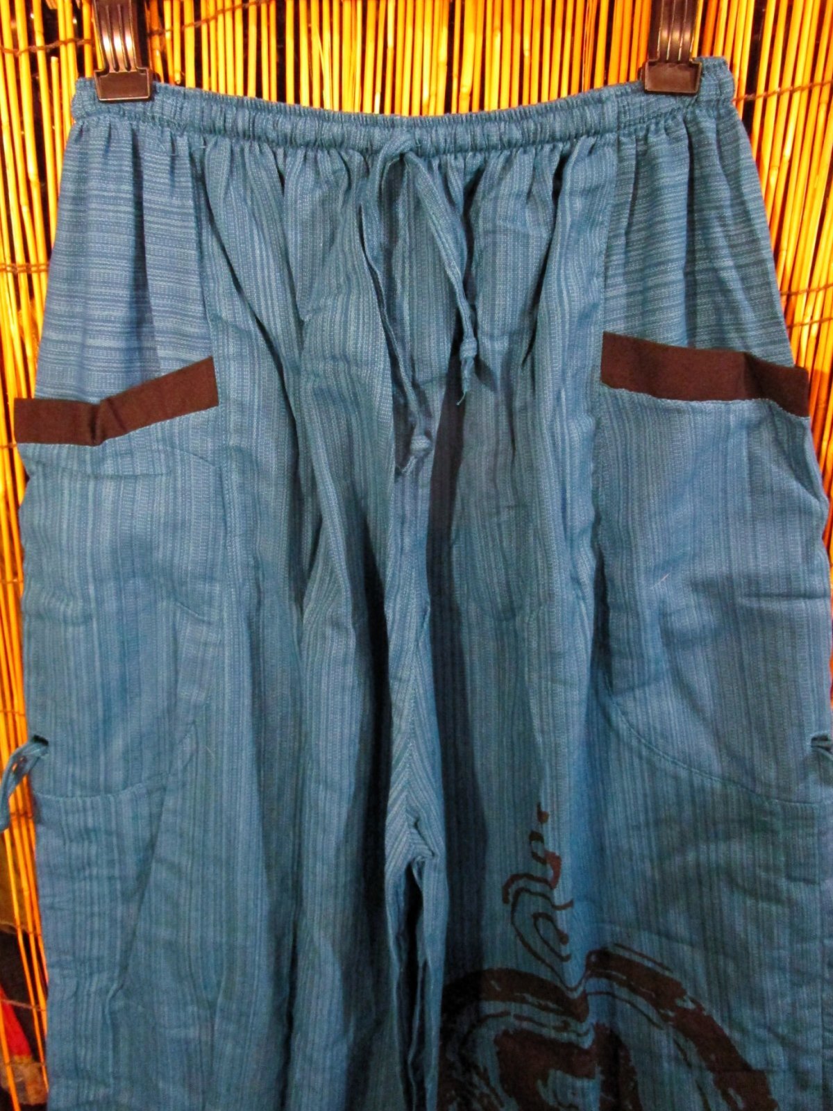 画像2: 渦巻きプリント＊コットン素材＊カーゴタイプ＊ふんわり＊アラジンパンツ