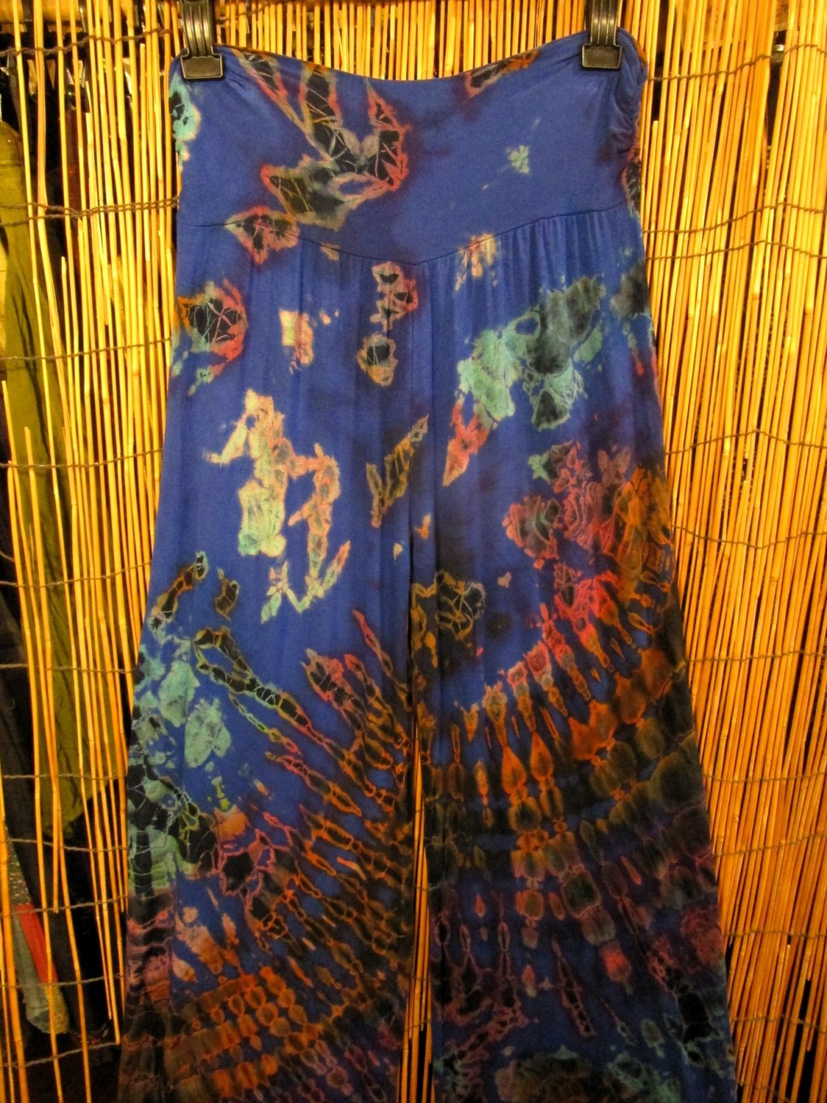 画像5: タイダイ染め＊レーヨンスパンデックス素材＊ストレッチ＊ロングパンツ