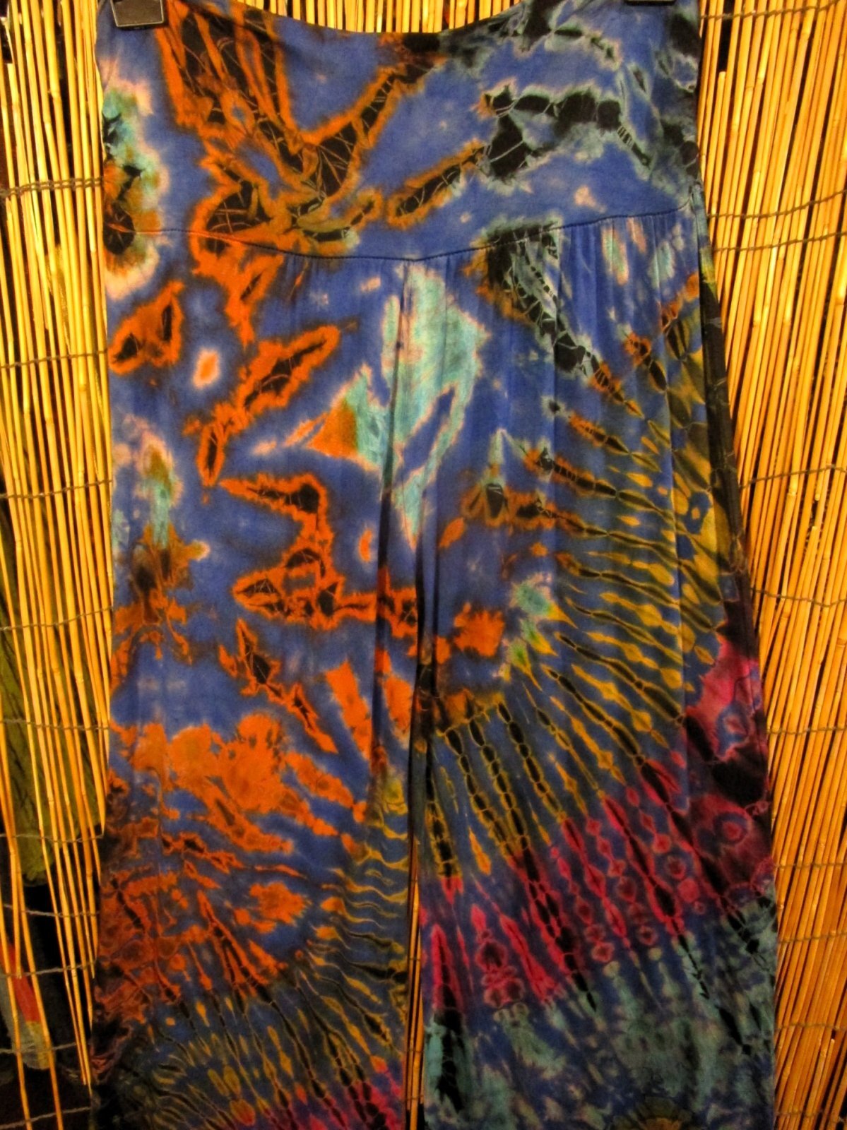 画像3: タイダイ染め＊レーヨンスパンデックス素材＊ストレッチ＊ロングパンツ