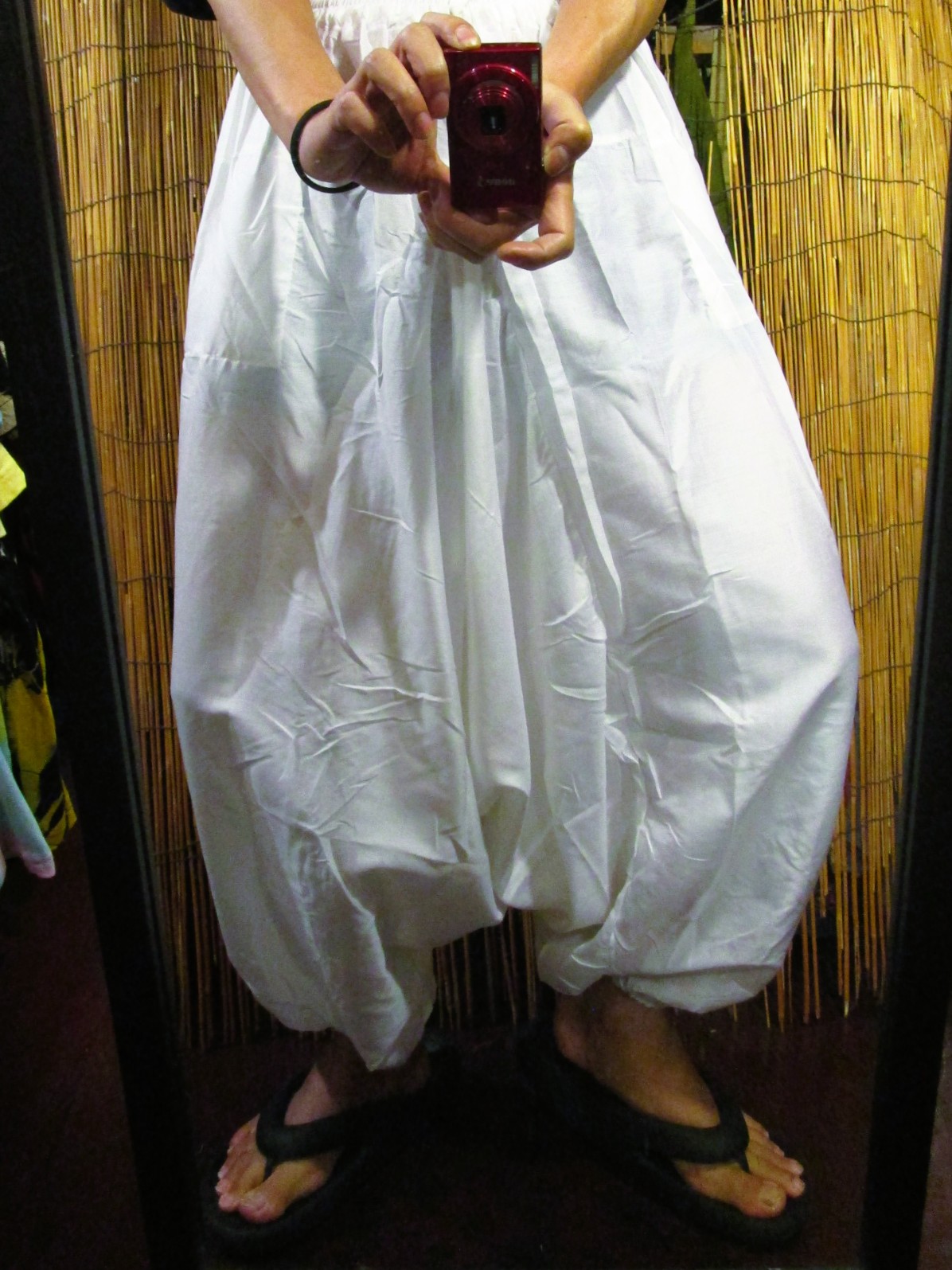 画像: 白色＊レーヨン素材＊ふんわり＊サルエルパンツ