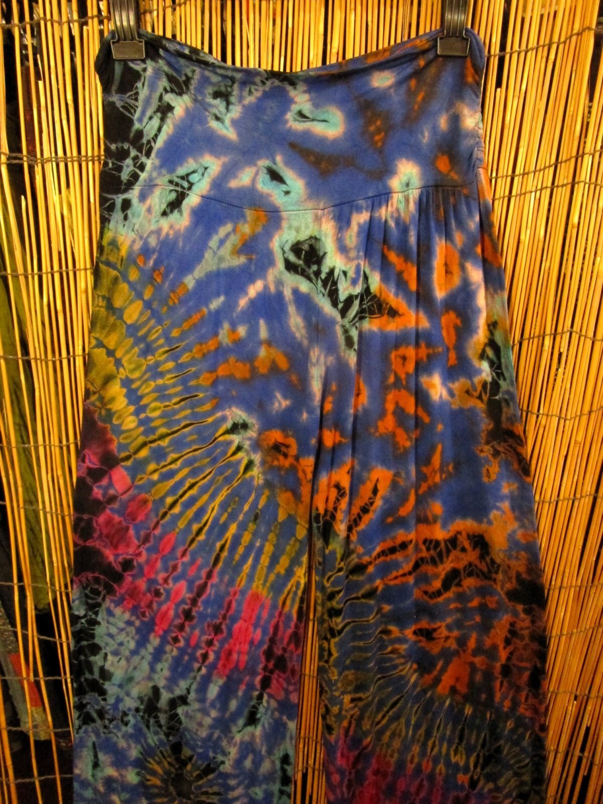 画像5: タイダイ染め＊レーヨンスパンデックス素材＊ストレッチ＊ロングパンツ