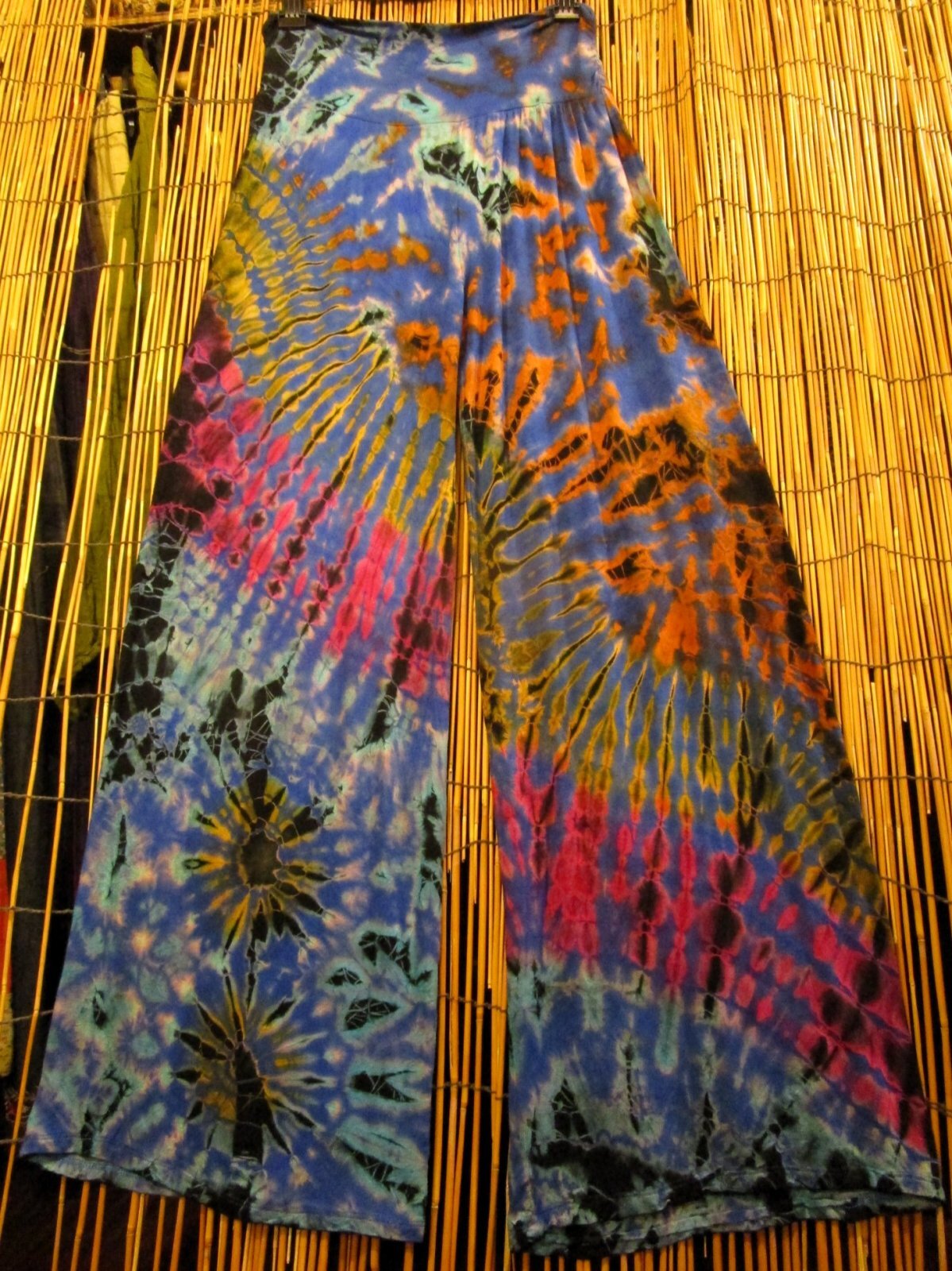 画像6: タイダイ染め＊レーヨンスパンデックス素材＊ストレッチ＊ロングパンツ