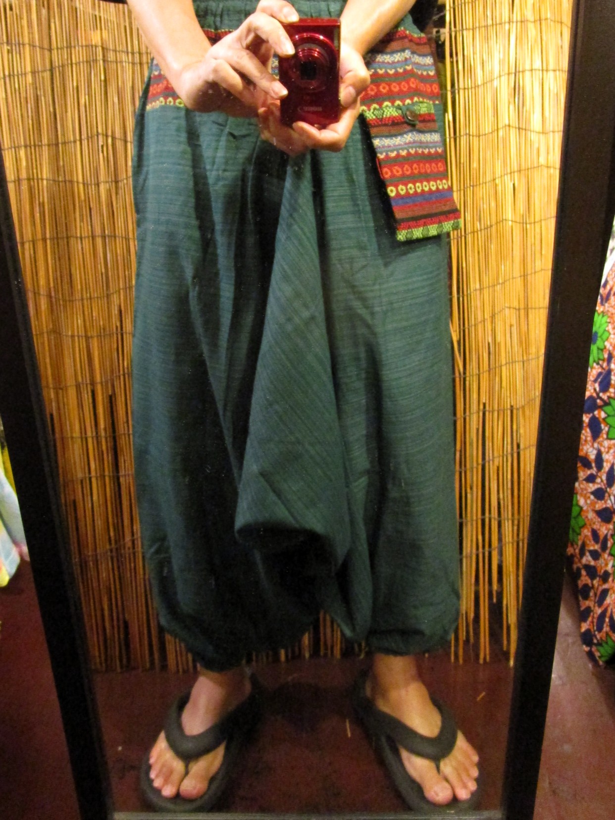 画像: ゲリ生地＊コットン素材＊ふんわり＊サルエルパンツ