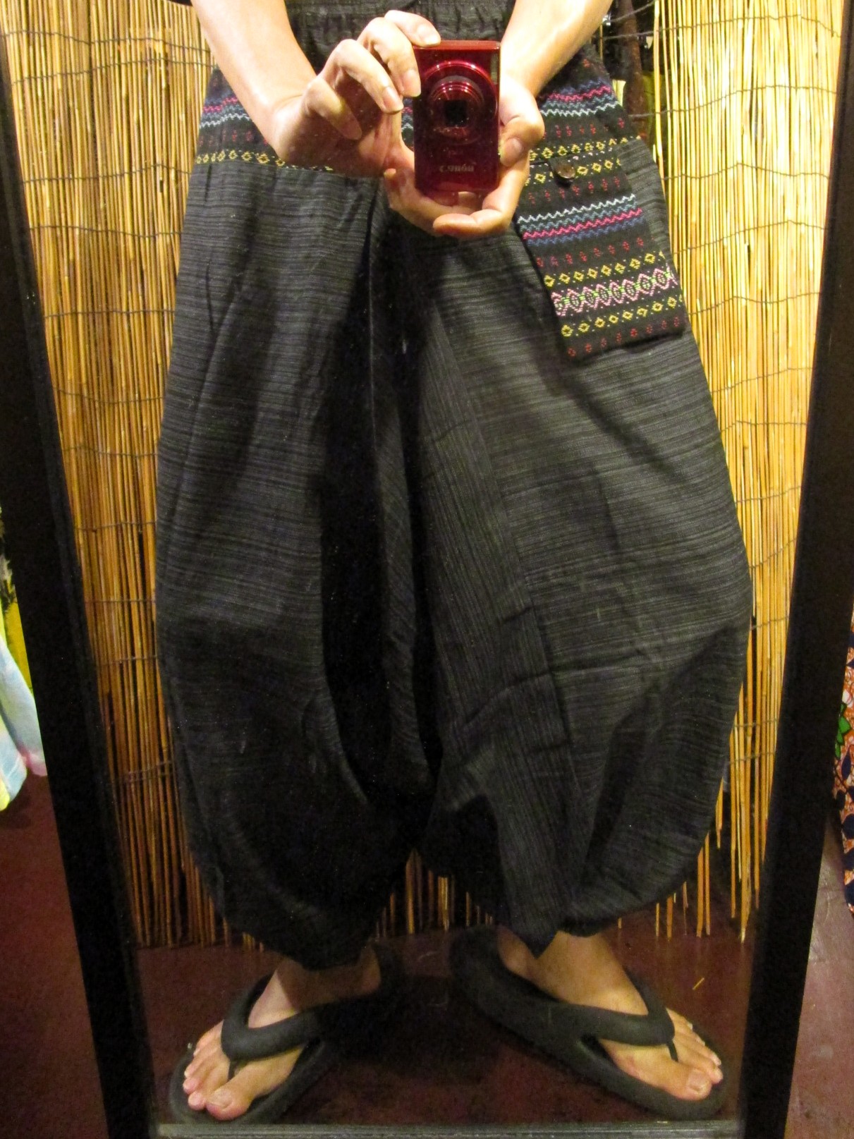 画像: ゲリ生地＊コットン素材＊ふんわり＊サルエルパンツ