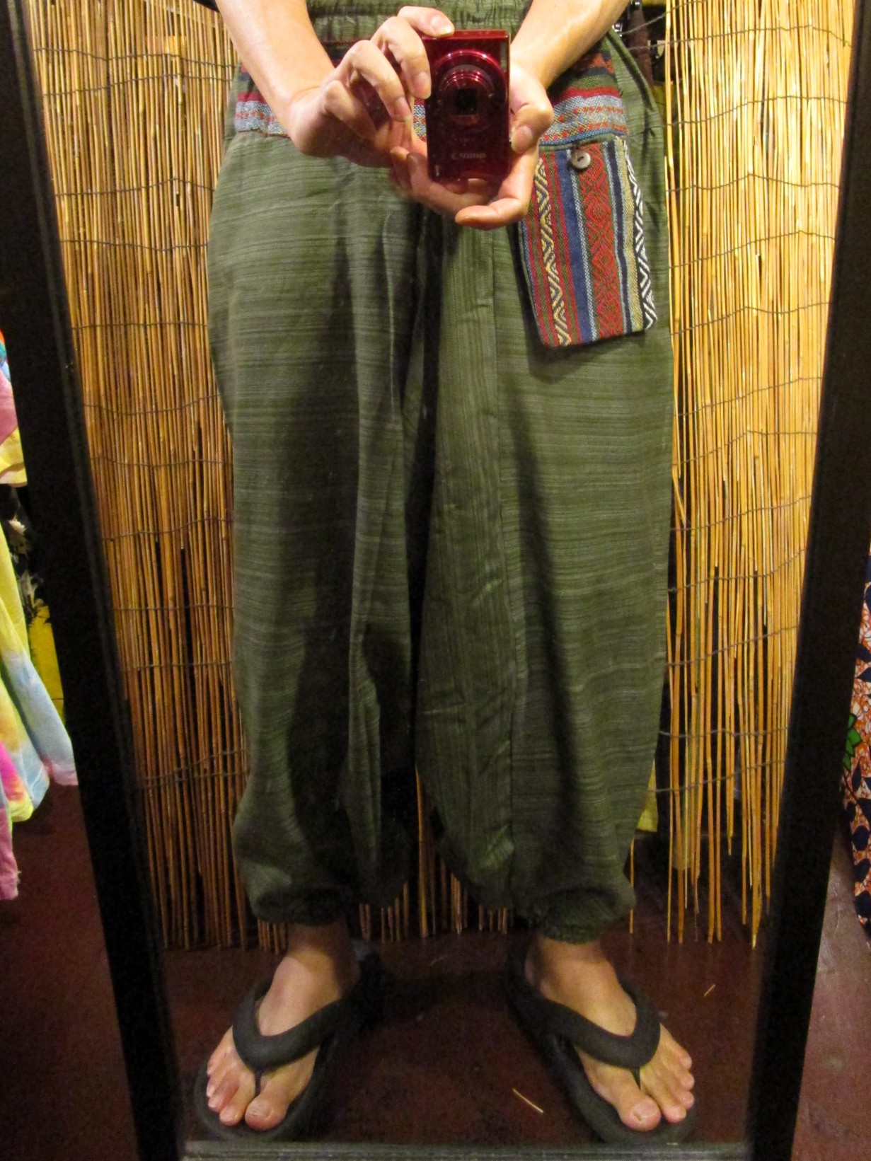 画像: ゲリ生地＊コットン素材＊ふんわり＊サルエルパンツ