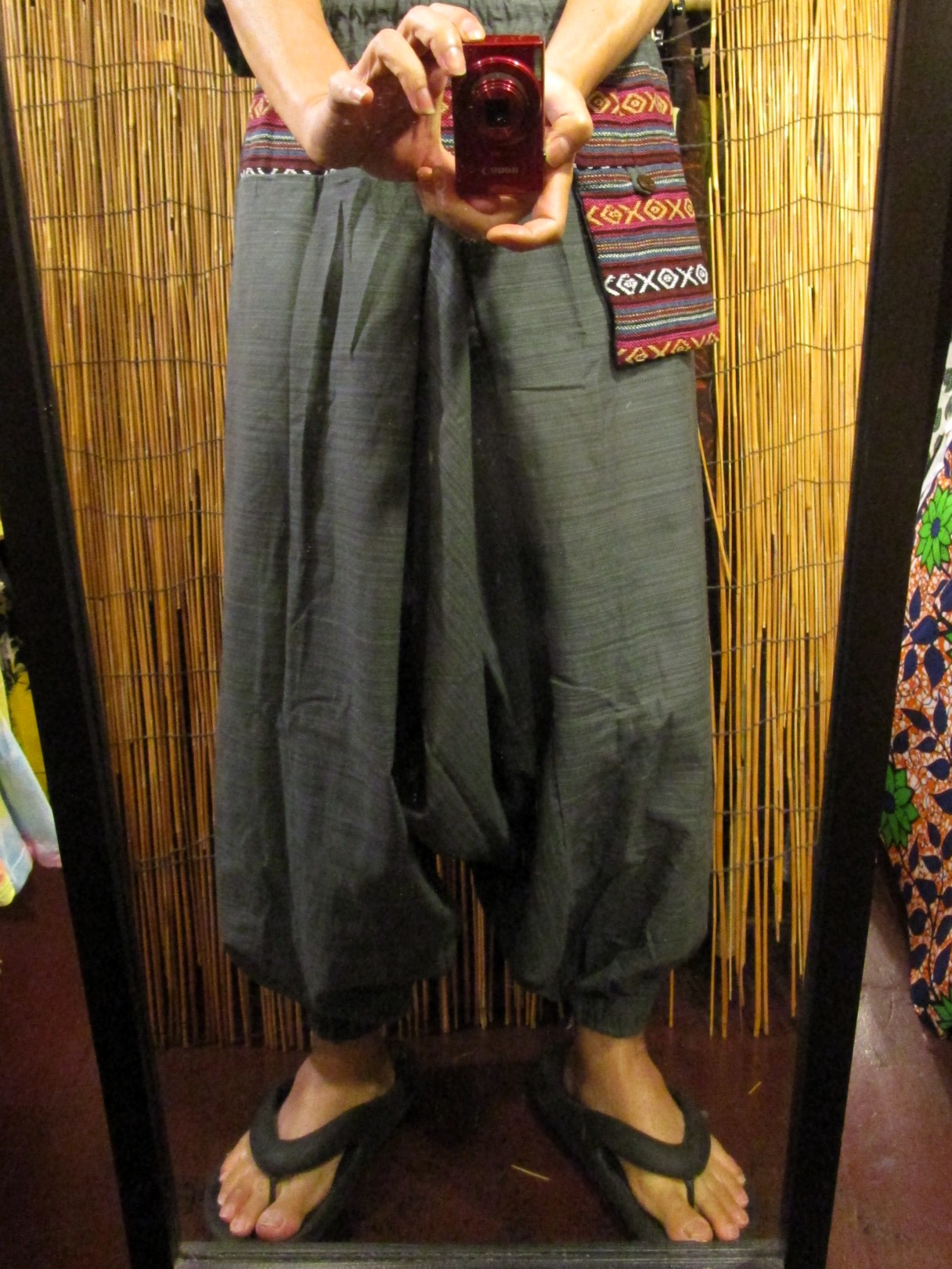 画像: ゲリ生地＊コットン素材＊ふんわり＊サルエルパンツ