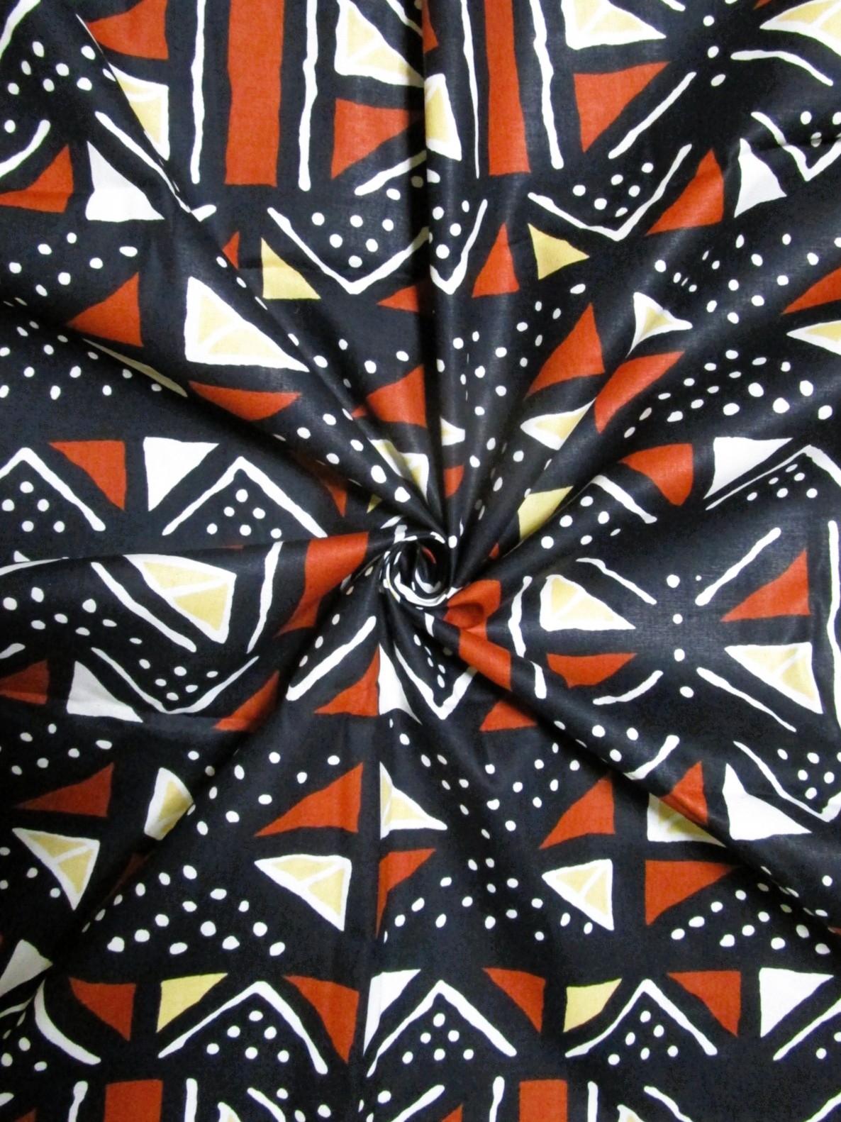 画像: アフリカンプリント生地 パーニュ