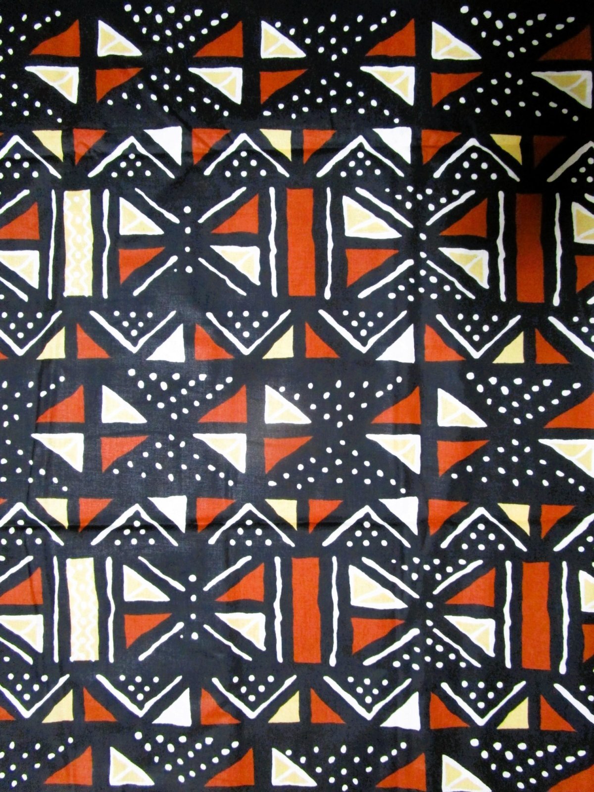 画像: アフリカンプリント生地 パーニュ