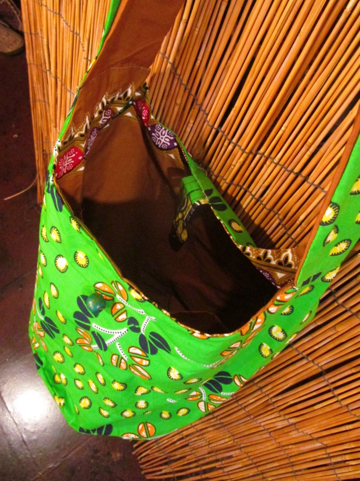 画像: パーニュ生地＊アフリカンプリント＊ショルダーバッグ