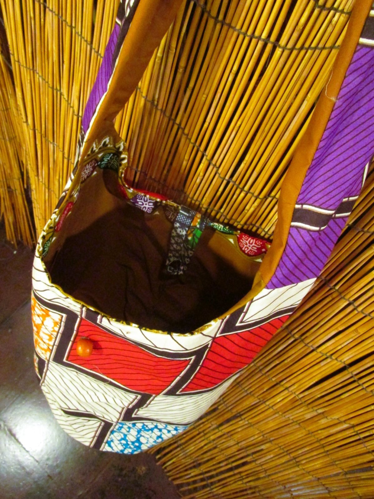 画像: パーニュ生地＊アフリカンプリント＊ショルダーバッグ