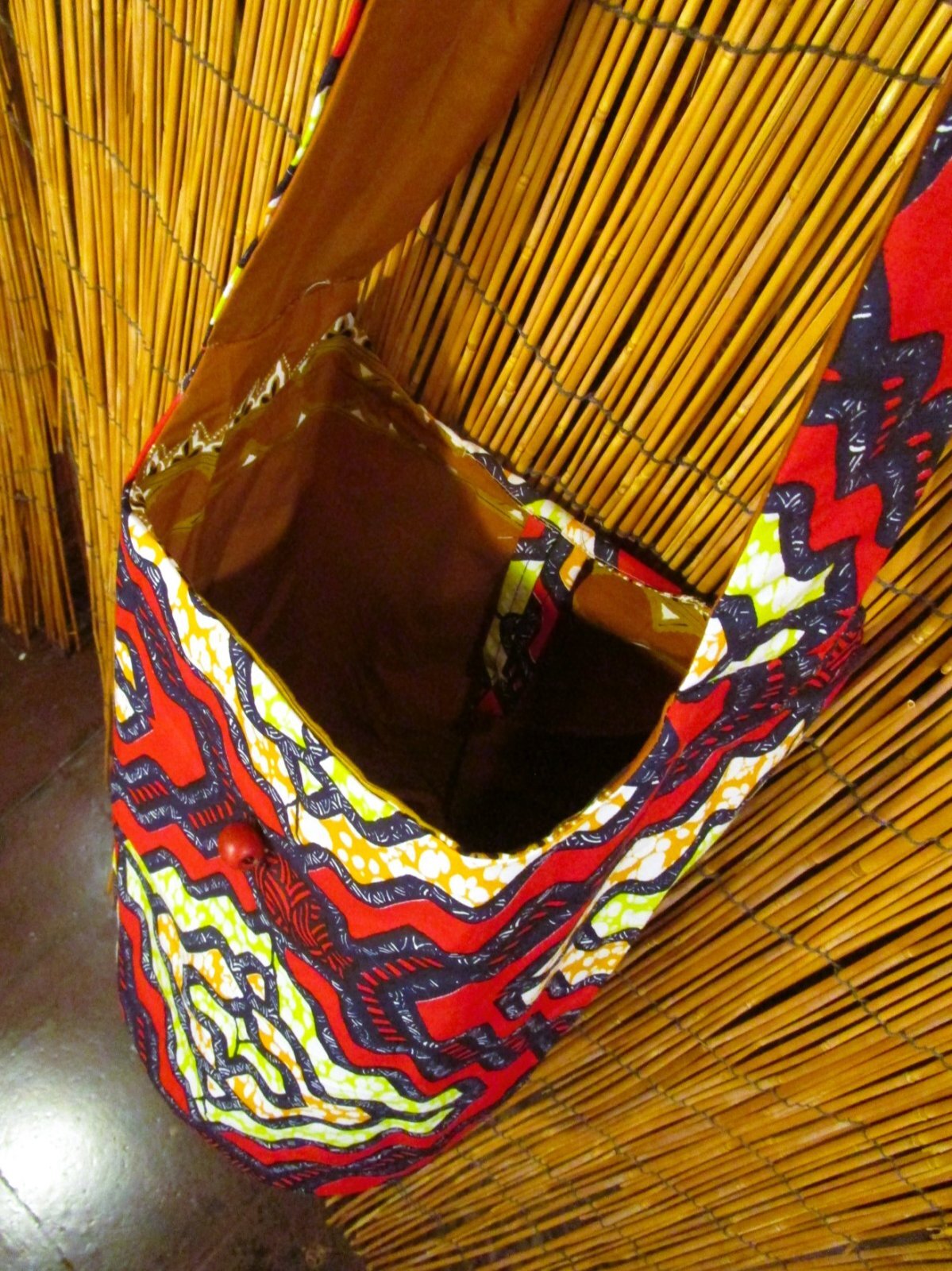 画像: パーニュ生地＊アフリカンプリント＊ショルダーバッグ