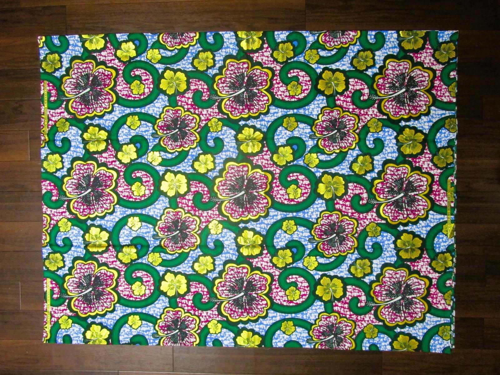 画像: アフリカンプリント生地 パーニュ