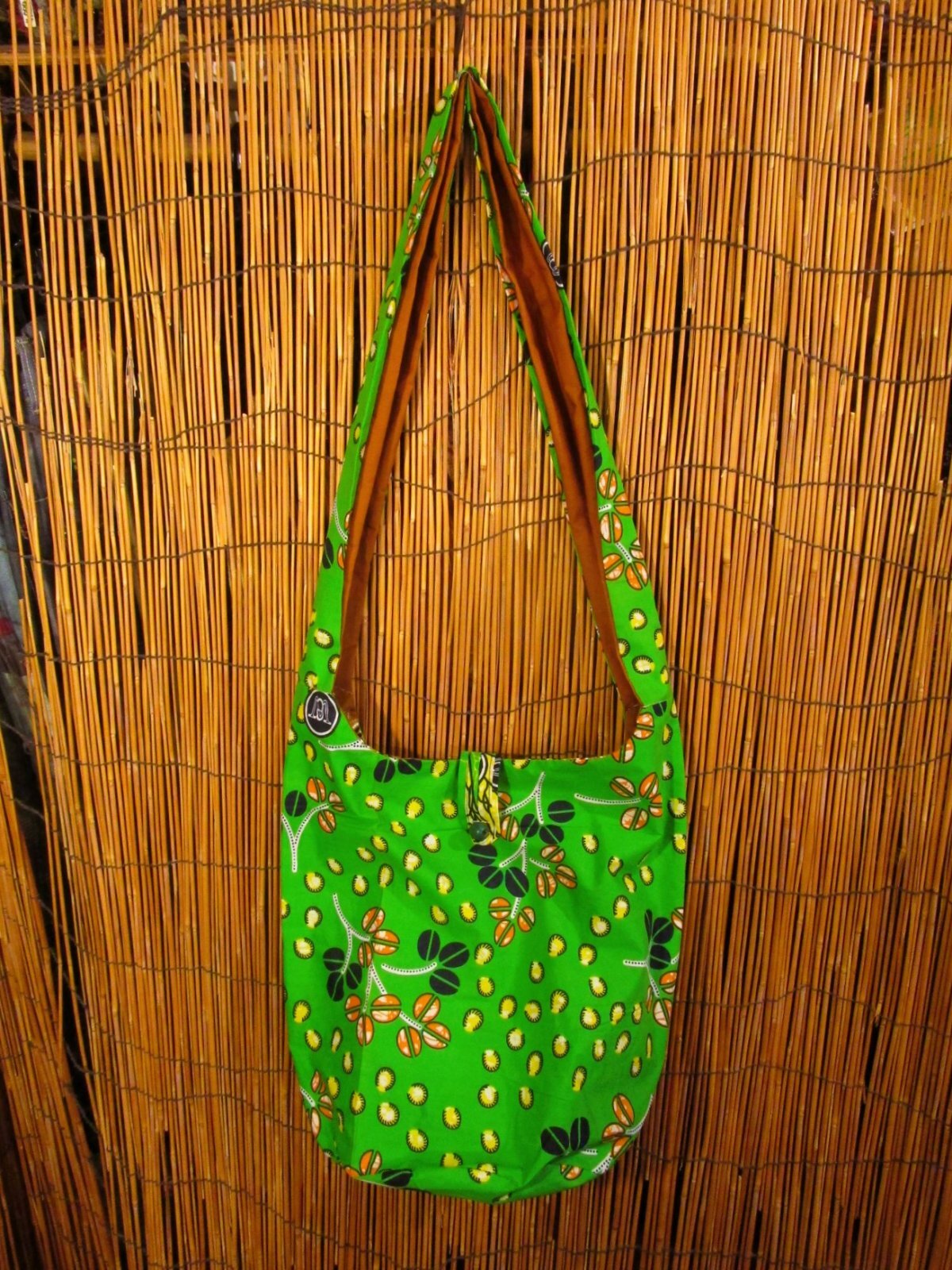 画像1: パーニュ生地＊アフリカンプリント＊ショルダーバッグ