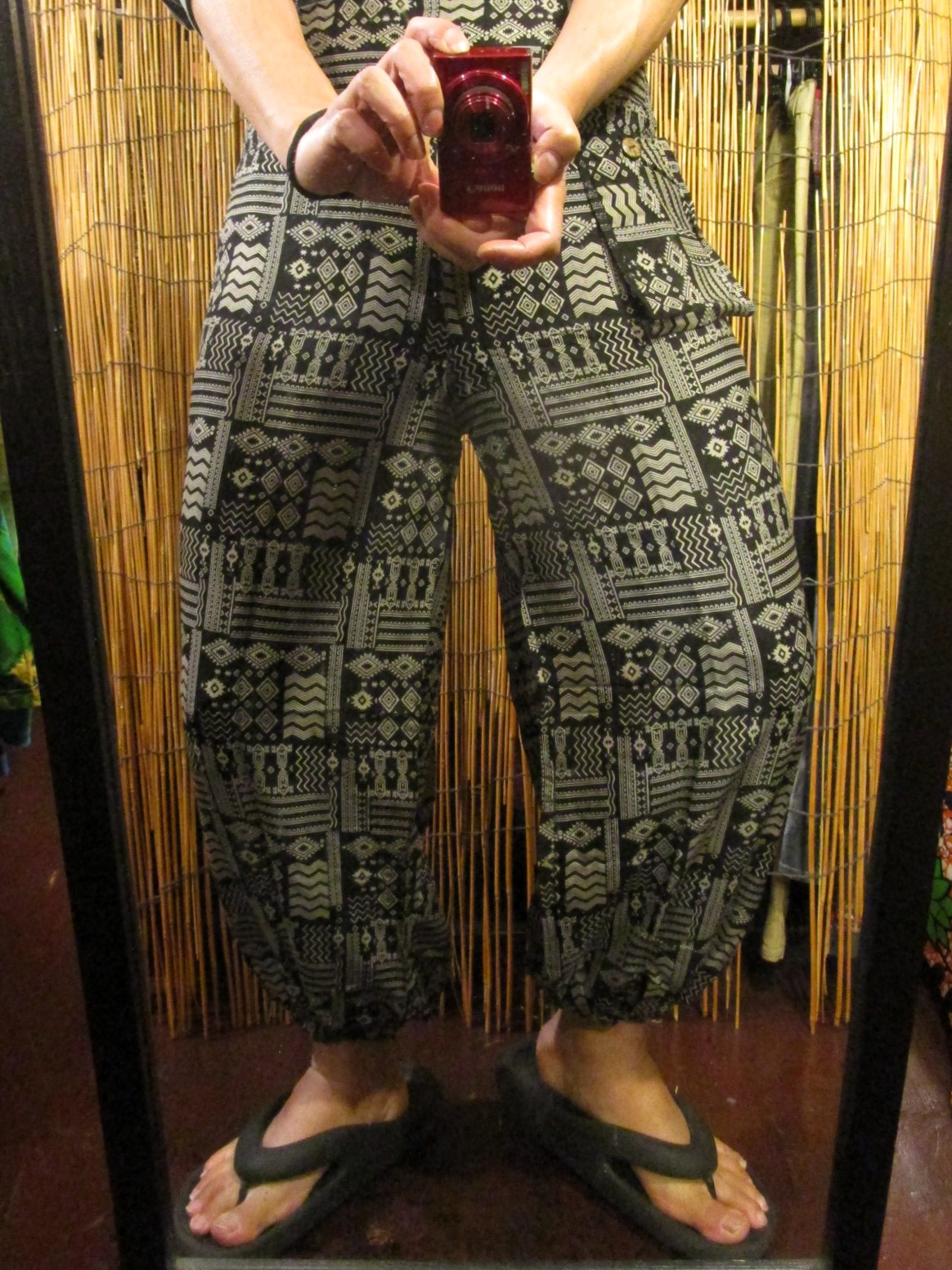 画像: アジアンプリント＊レーヨン素材＊ふんわり＊アラジンパンツ