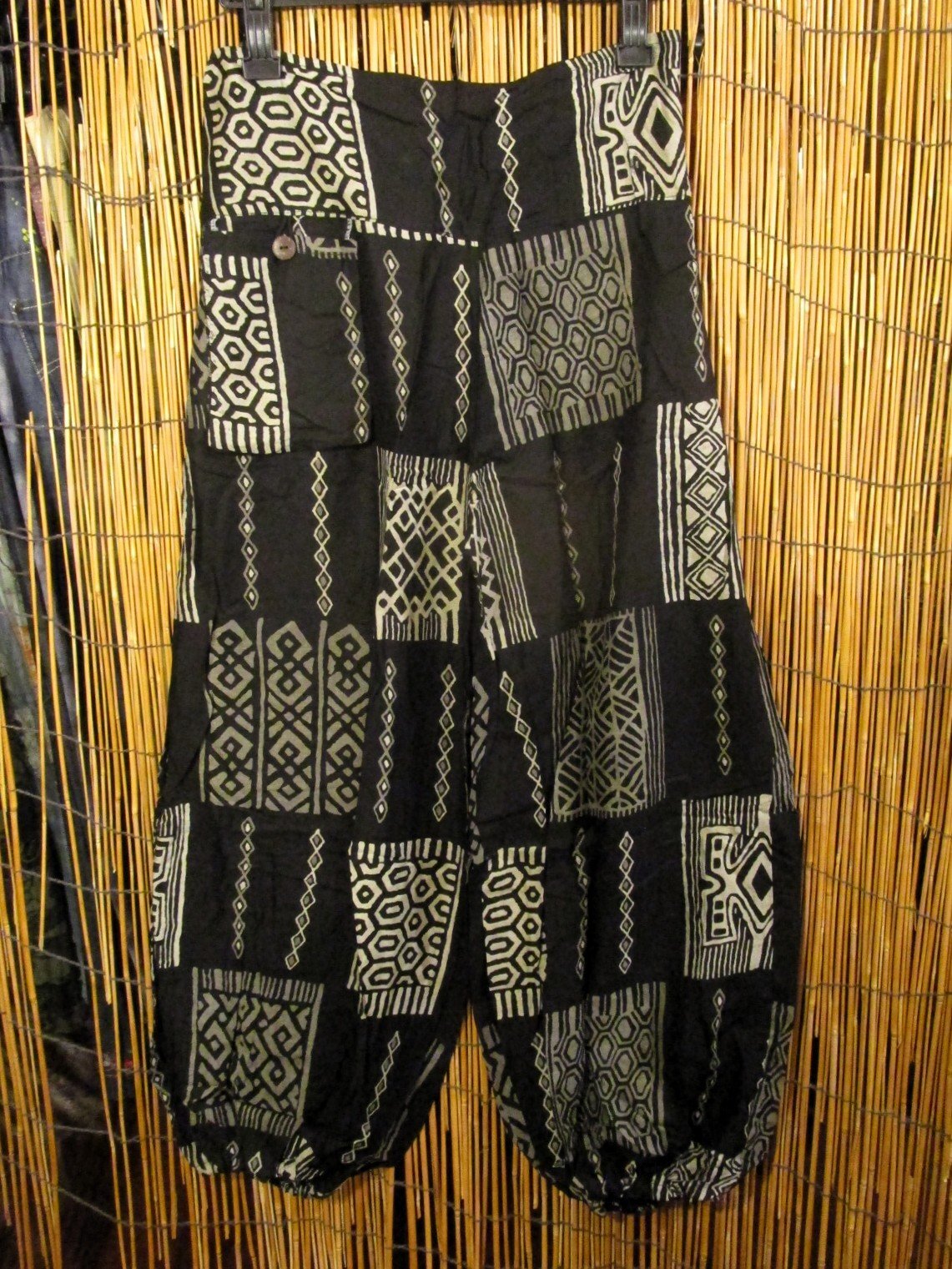 画像1: アジアンプリント＊レーヨン素材＊ふんわり＊アラジンパンツ