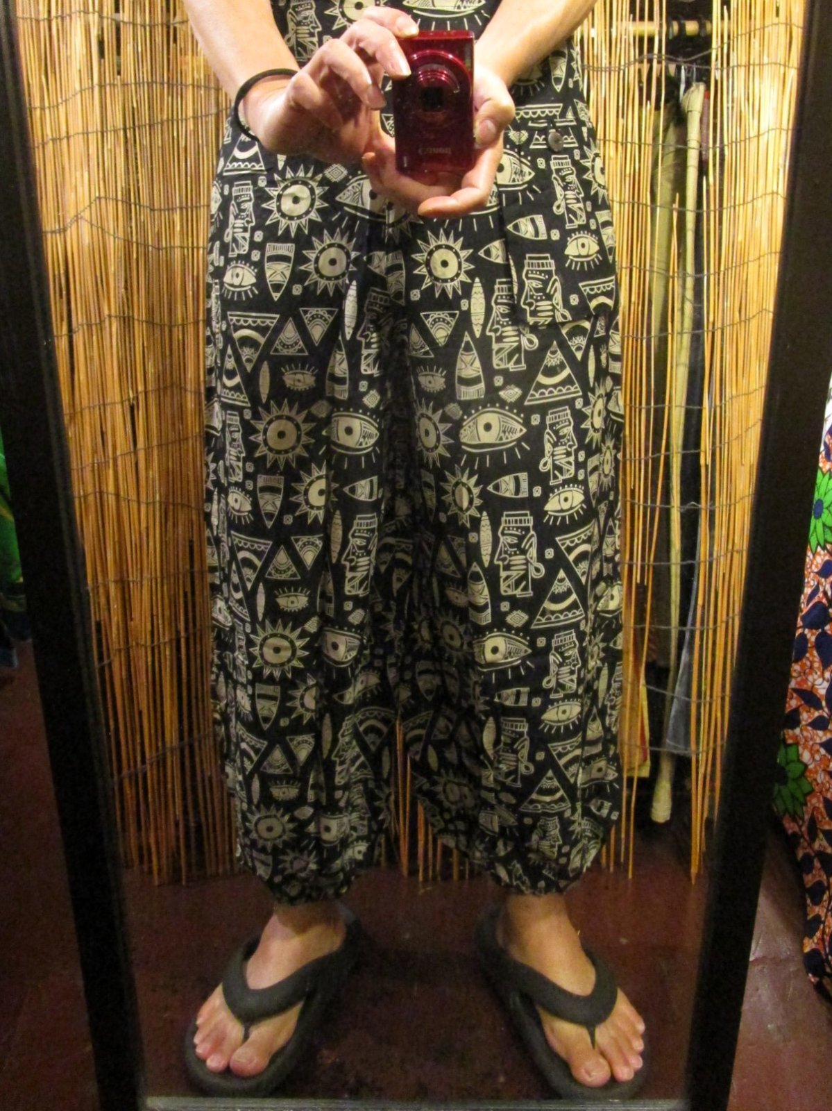 画像: アジアンプリント＊レーヨン素材＊ふんわり＊アラジンパンツ