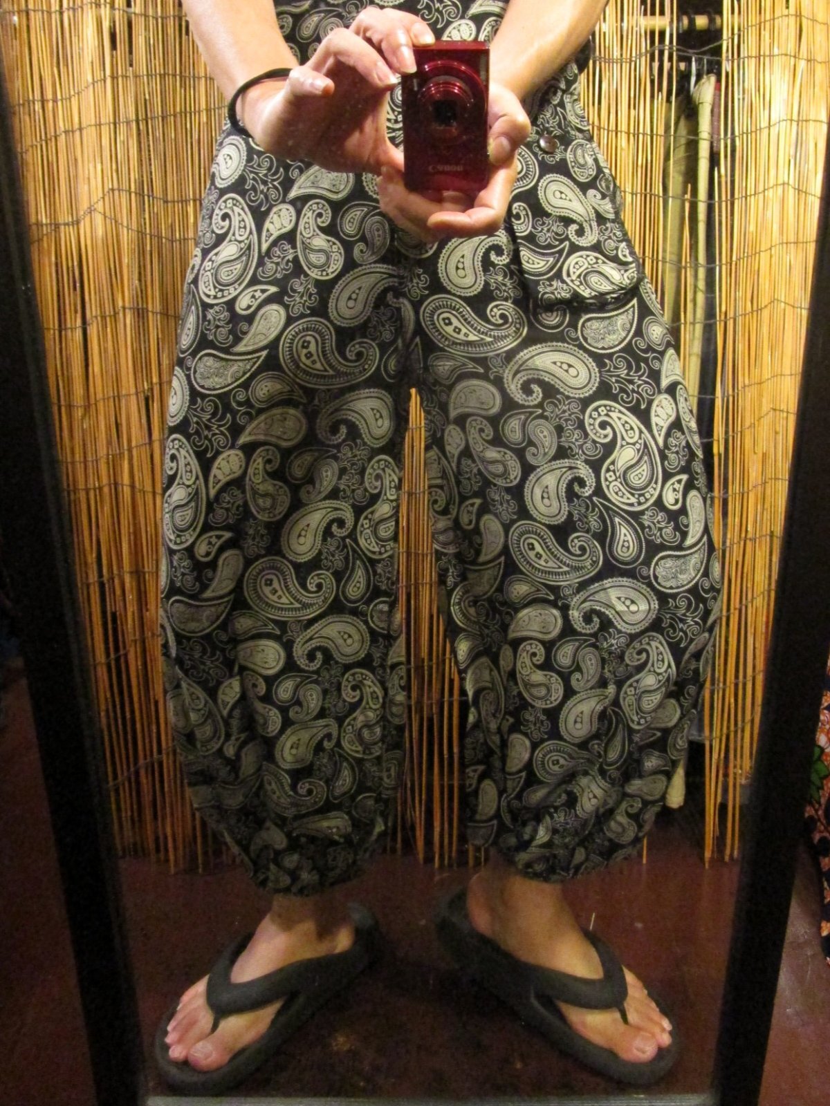 画像: アジアンプリント＊レーヨン素材＊ふんわり＊アラジンパンツ