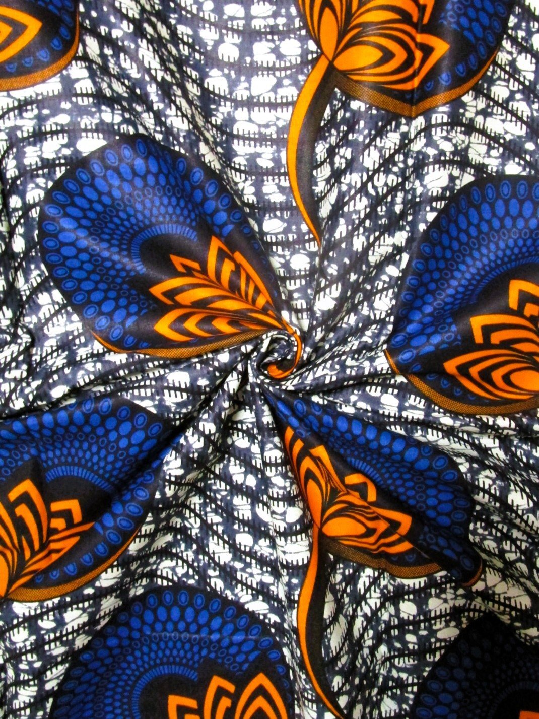 画像: アフリカンプリント生地 パーニュ