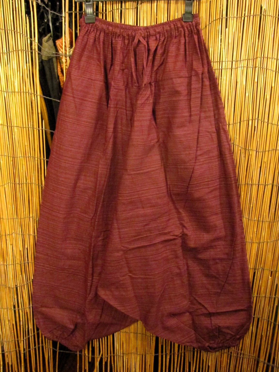 画像1: 二色の糸＊コッン素材＊シンプル＊ふんわり＊サルエルパンツ