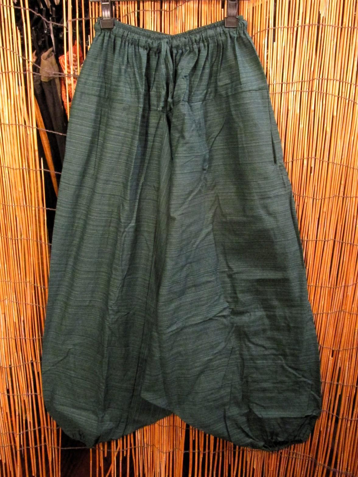 画像1: 二色の糸＊コッン素材＊シンプル＊ふんわり＊サルエルパンツ