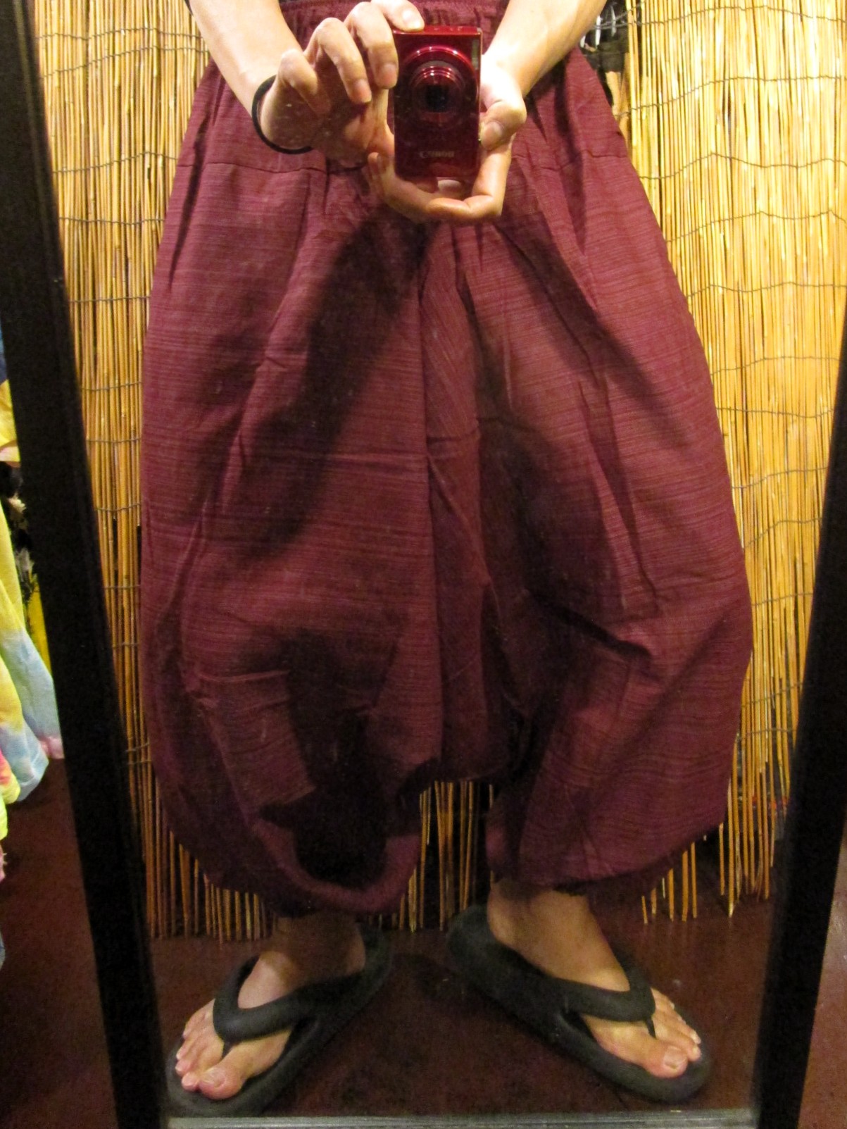 画像: 二色の糸＊コッン素材＊シンプル＊ふんわり＊サルエルパンツ