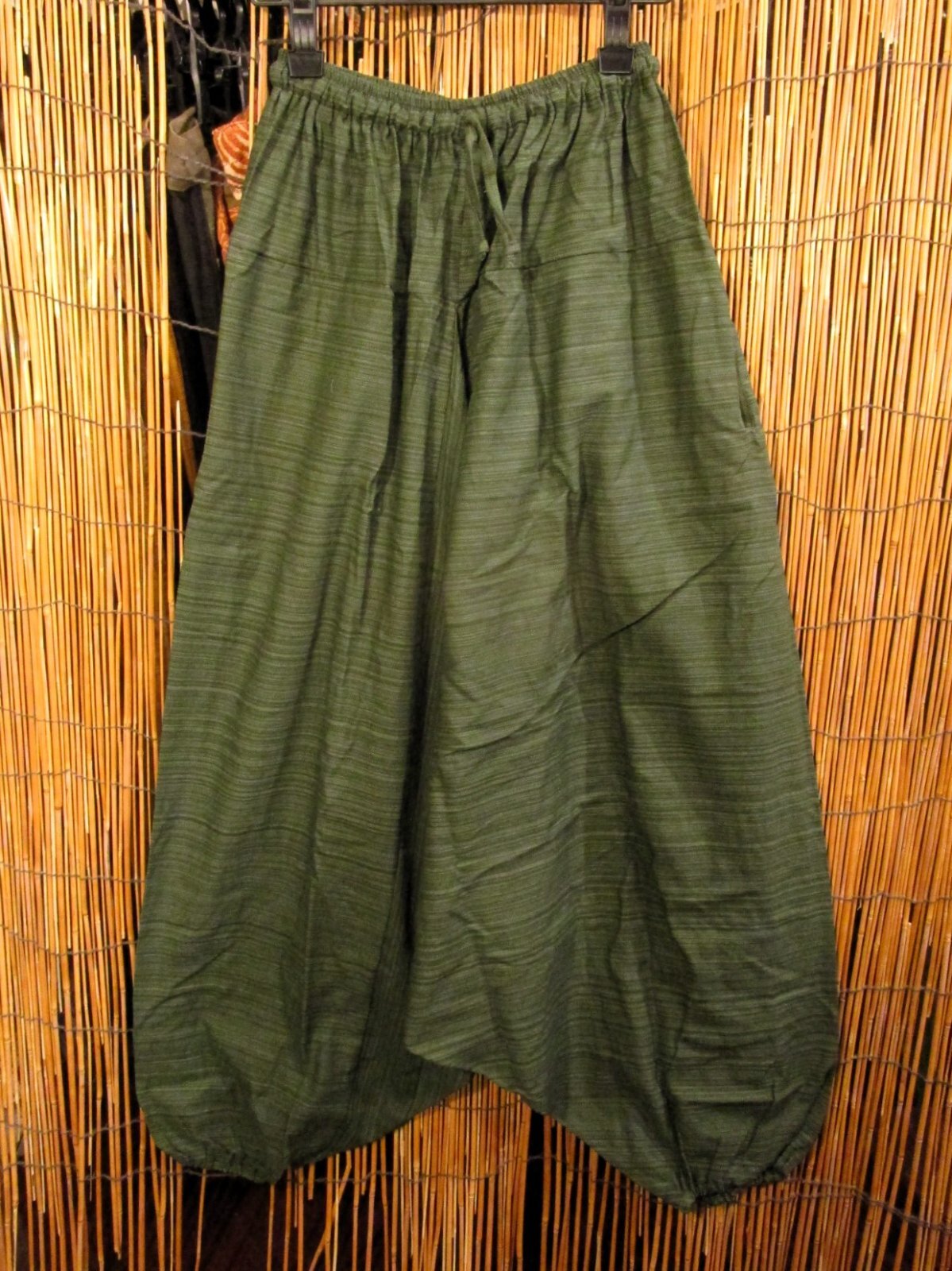 画像1: 二色の糸＊コッン素材＊シンプル＊ふんわり＊サルエルパンツ