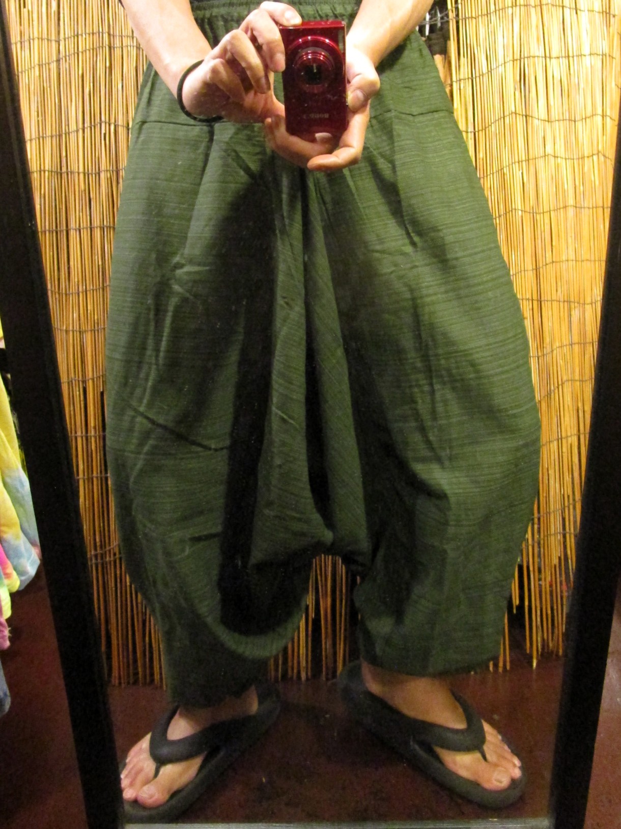 画像: 二色の糸＊コッン素材＊シンプル＊ふんわり＊サルエルパンツ