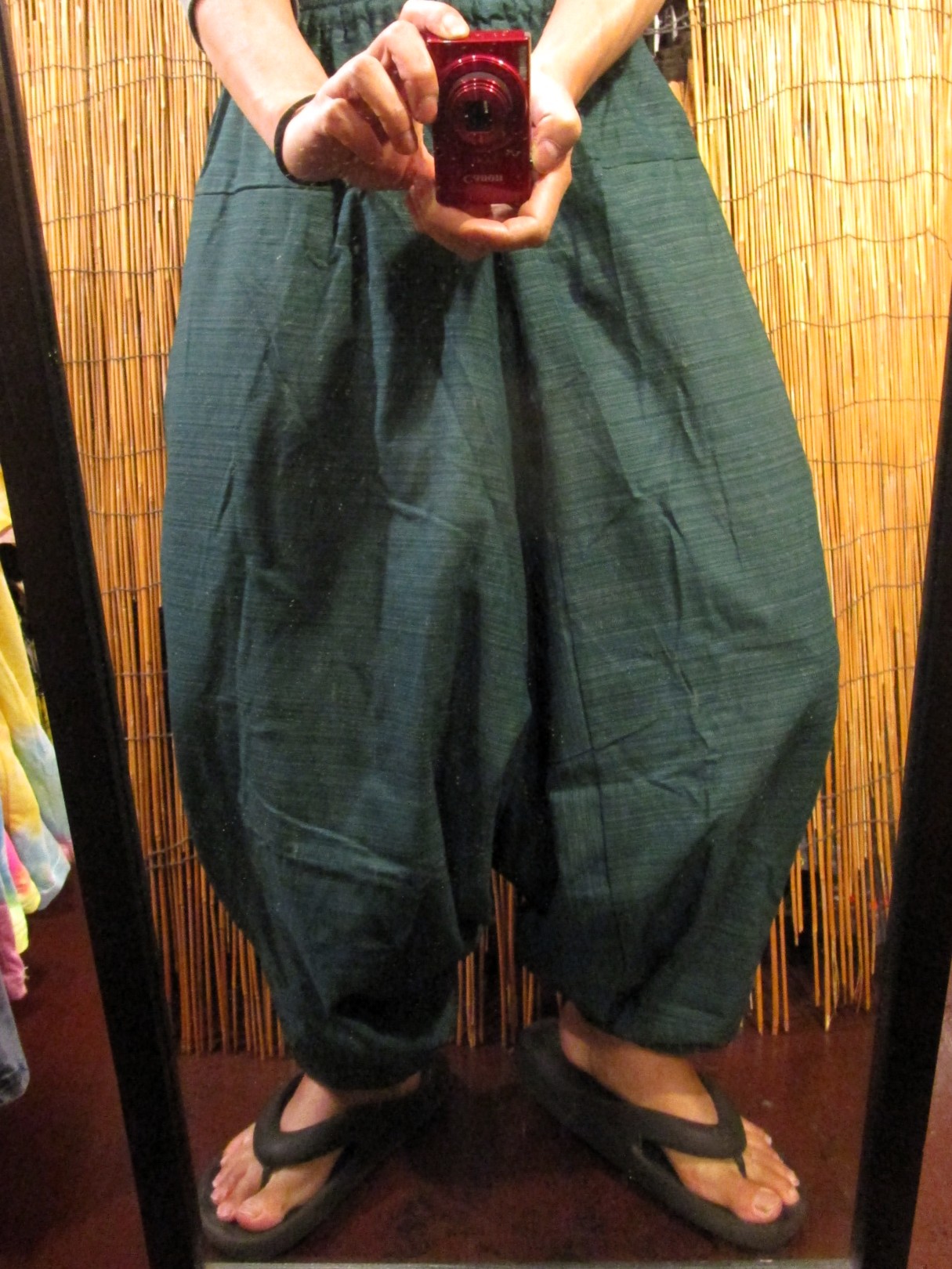 画像: 二色の糸＊コッン素材＊シンプル＊ふんわり＊サルエルパンツ