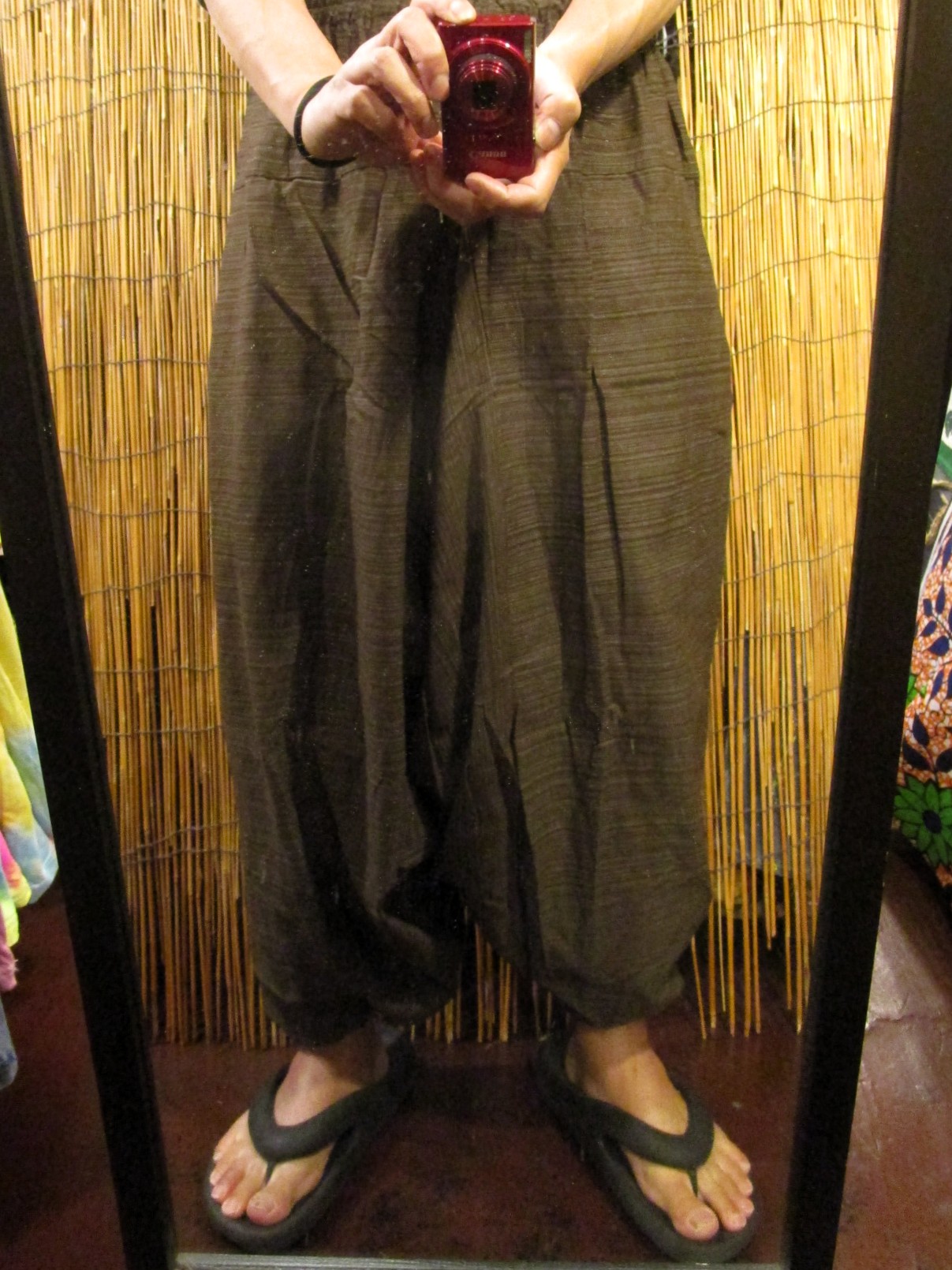 画像: 二色の糸＊コッン素材＊シンプル＊ふんわり＊サルエルパンツ