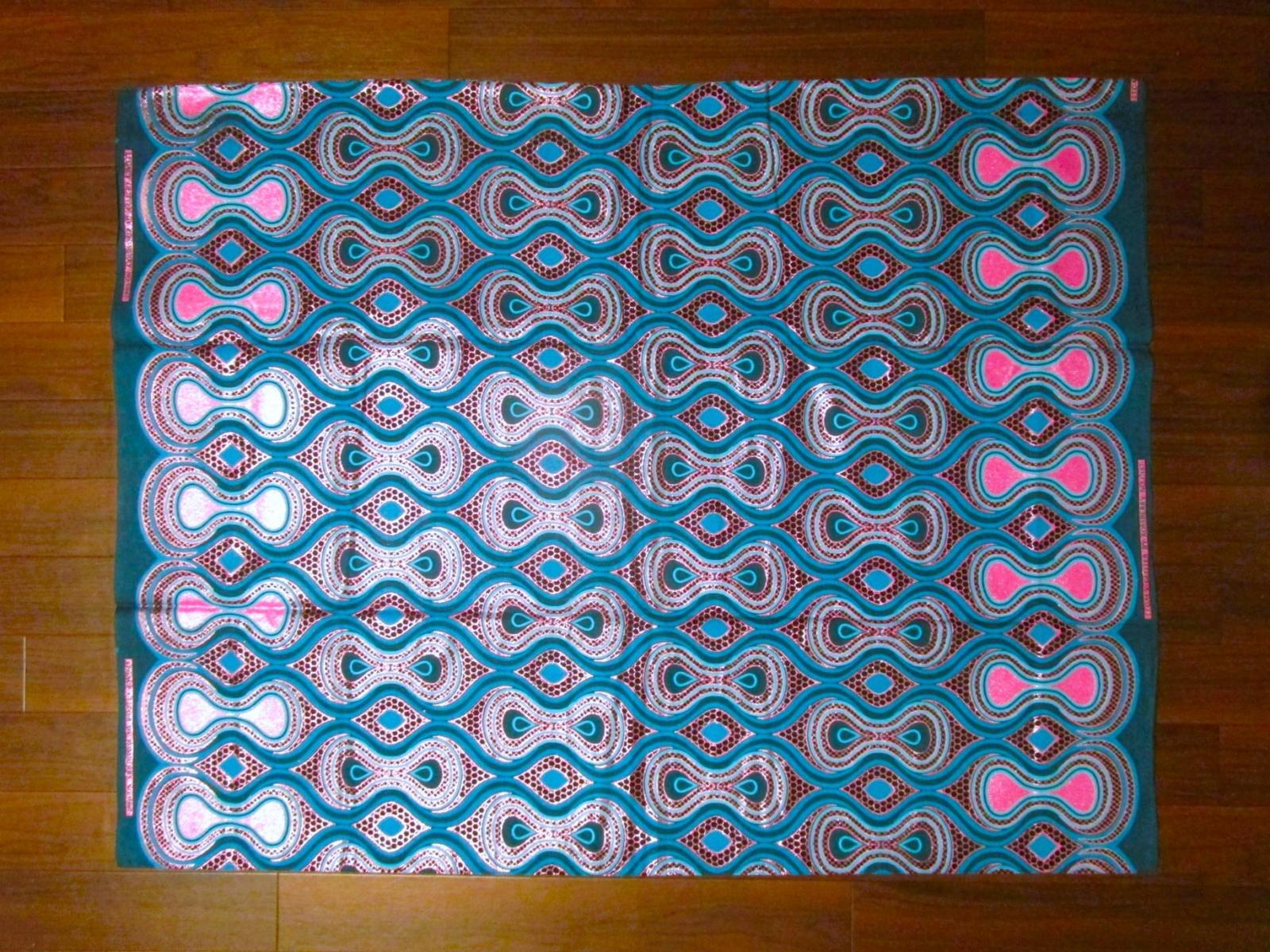 画像: アフリカンプリント生地 パーニュ