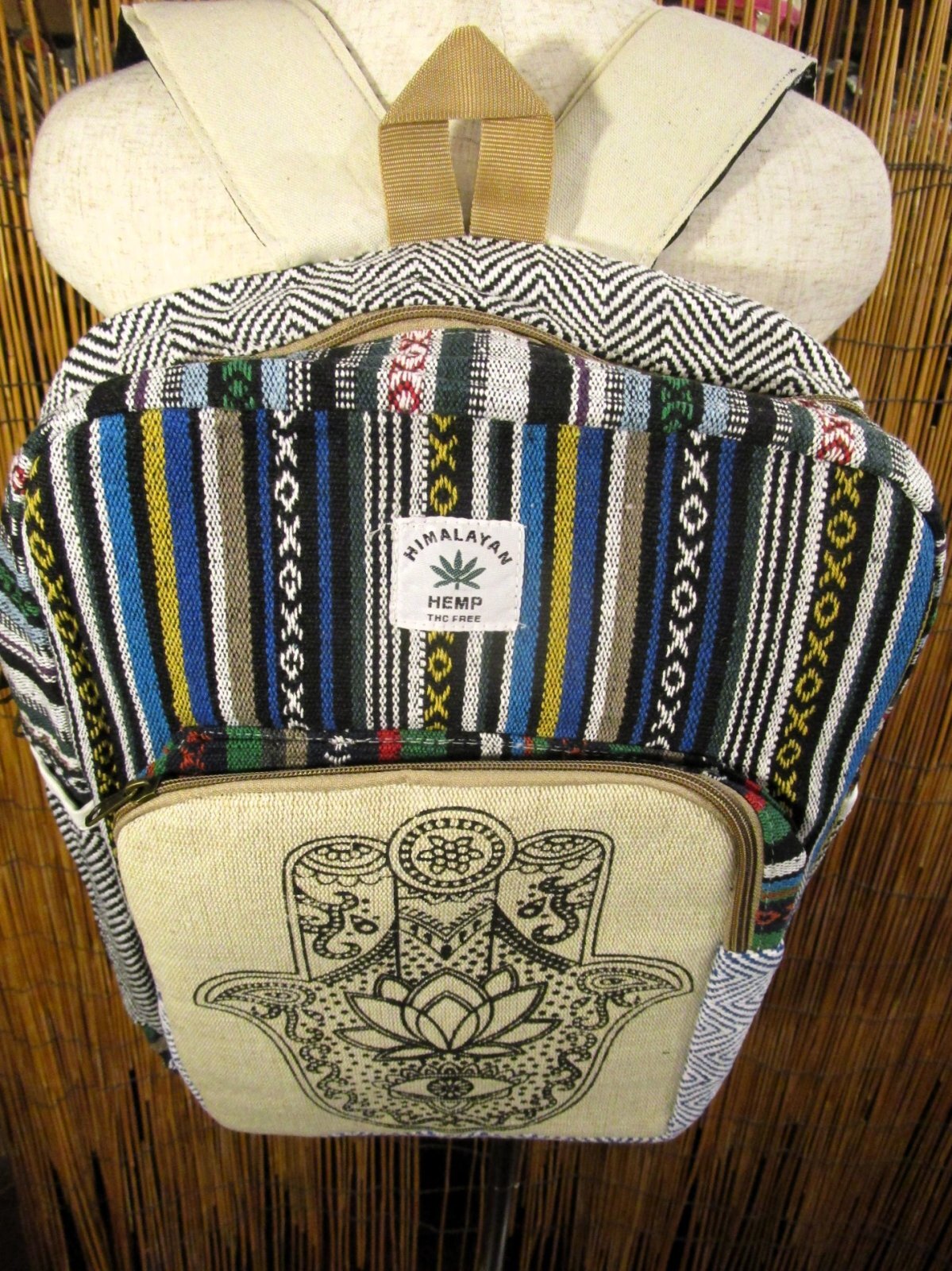 画像: ハムサプリント＊織り生地＊コットン素材＊リュックサック＊バックパック