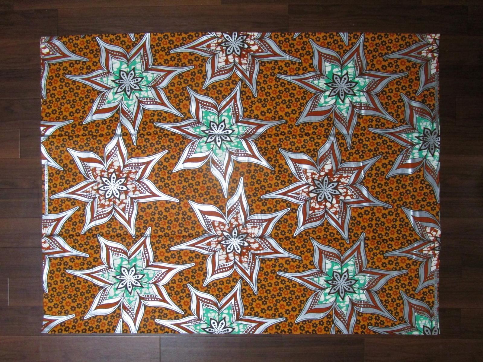 画像: アフリカンプリント生地 パーニュ