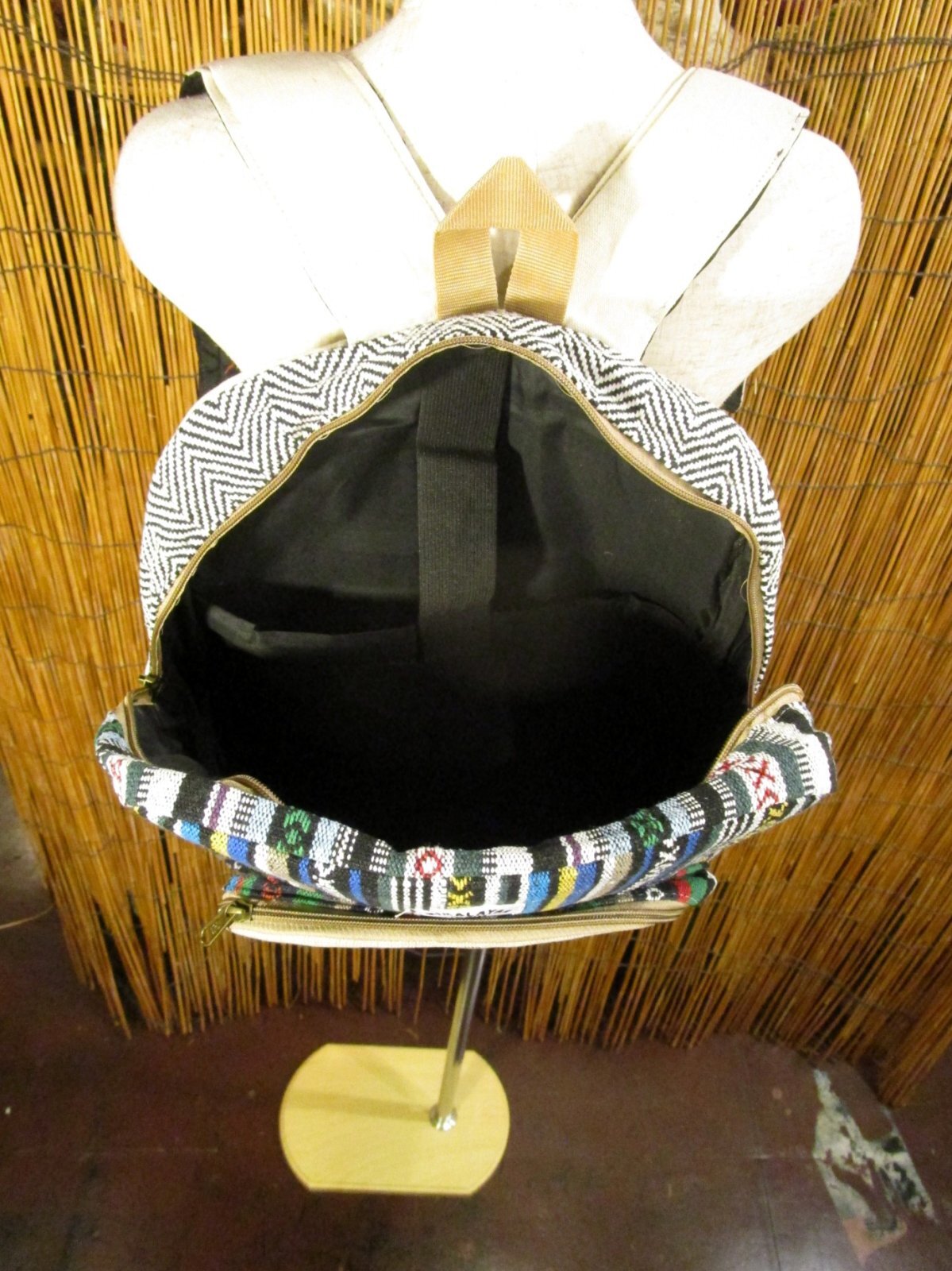 画像: ハムサプリント＊織り生地＊コットン素材＊リュックサック＊バックパック