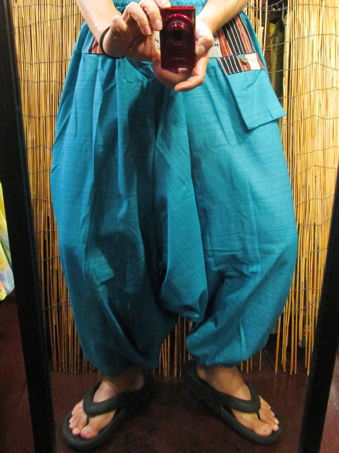 画像: ナガ族＊コットン素材＊ふんわり＊サルエルパンツ