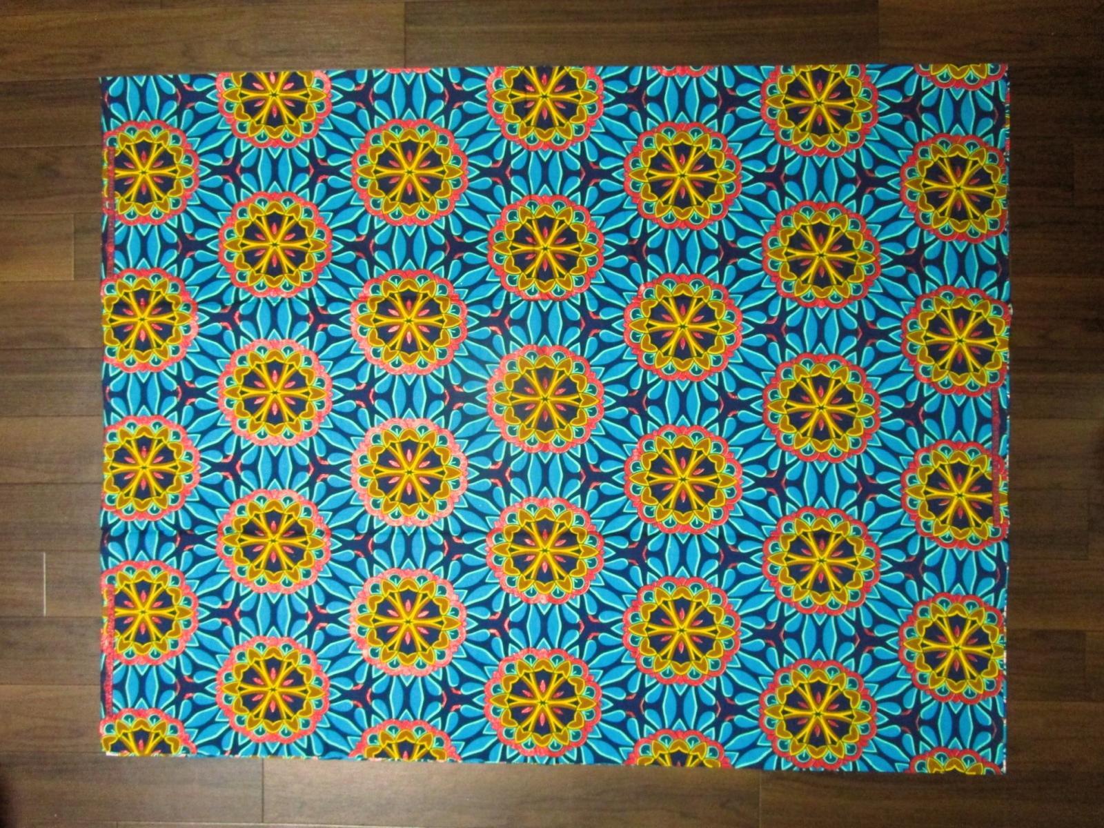 画像: アフリカンプリント生地 パーニュ