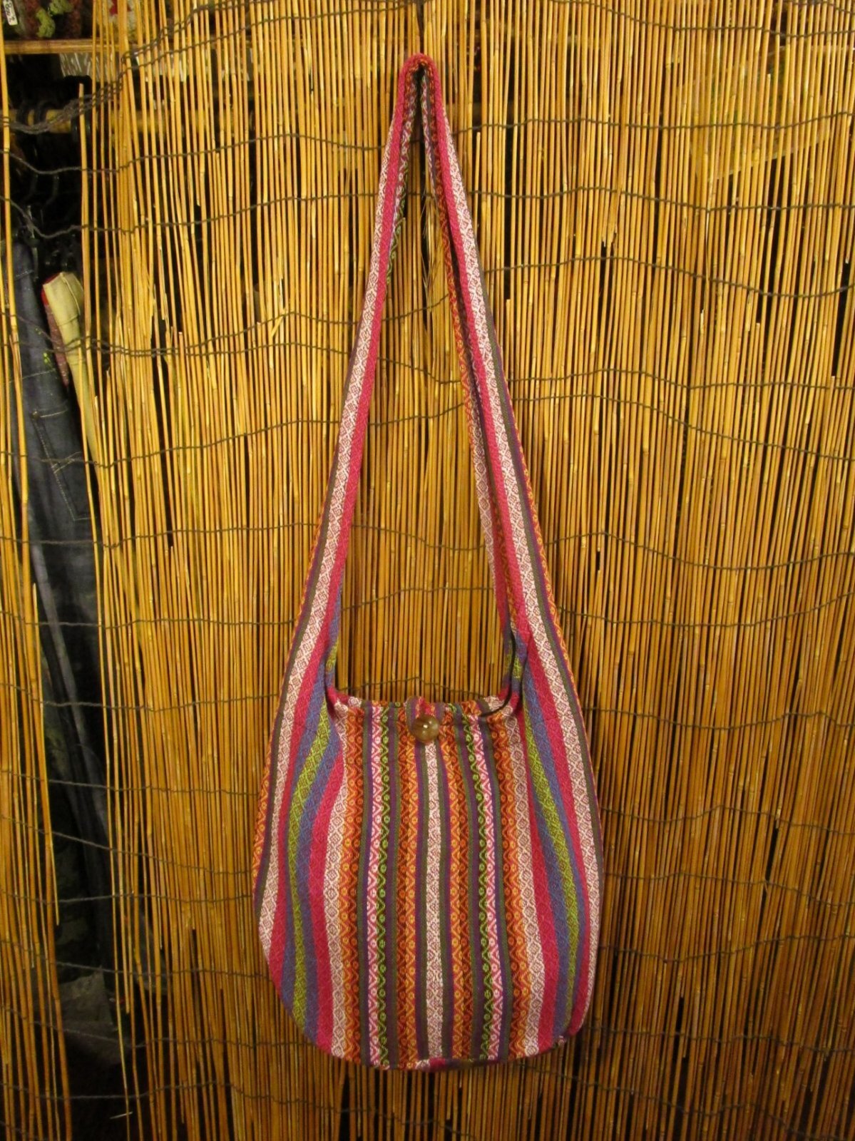 画像1: 織り柄＊ゲリ生地＊ショルダーバッグ