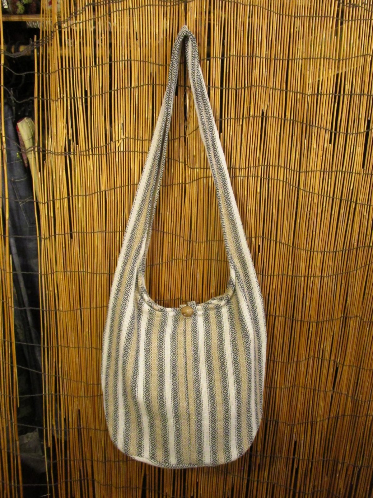 画像1: 織り柄＊ゲリ生地＊ショルダーバッグ