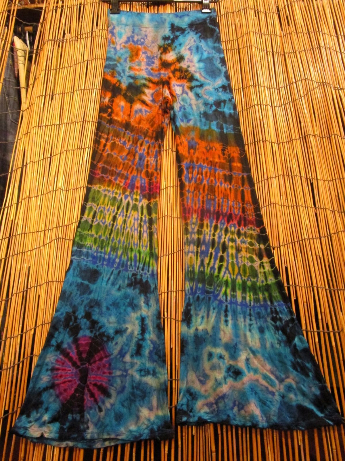 画像: スパンデックス混合＊レーヨン素材＊タイダイ染め＊ストレッチ＊ゴアパンツ