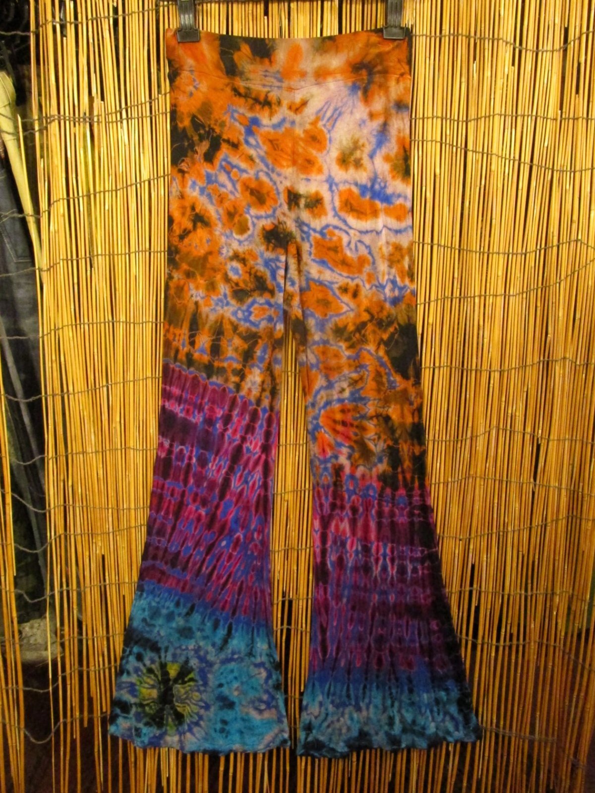 画像2: スパンデックス混合＊レーヨン素材＊タイダイ染め＊ストレッチ＊ゴアパンツ