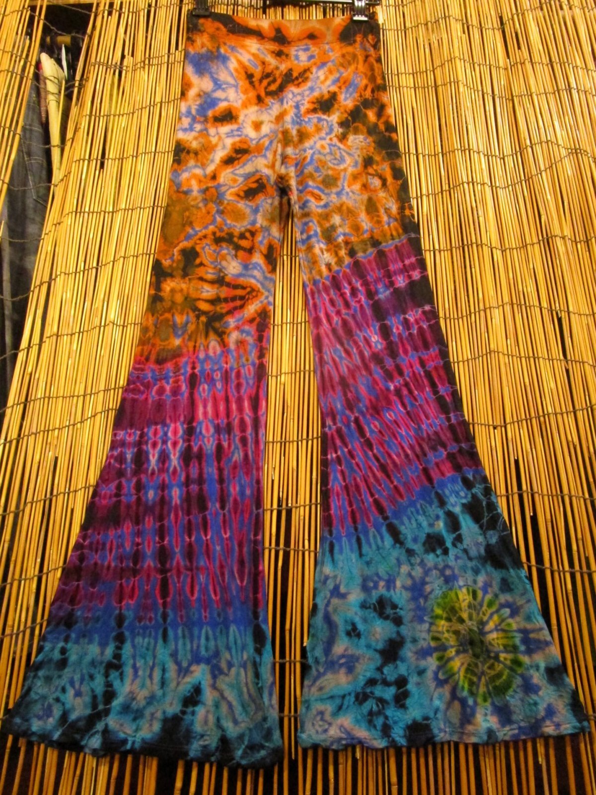 画像: スパンデックス混合＊レーヨン素材＊タイダイ染め＊ストレッチ＊ゴアパンツ