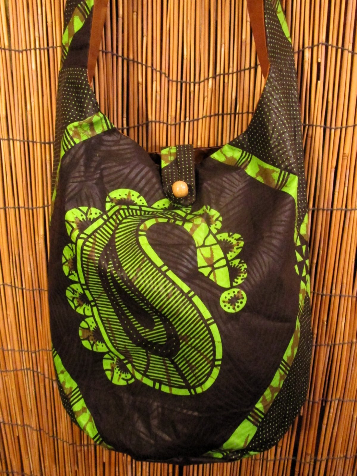 画像2: パーニュ生地＊アフリカンプリント＊ショルダーバッグ