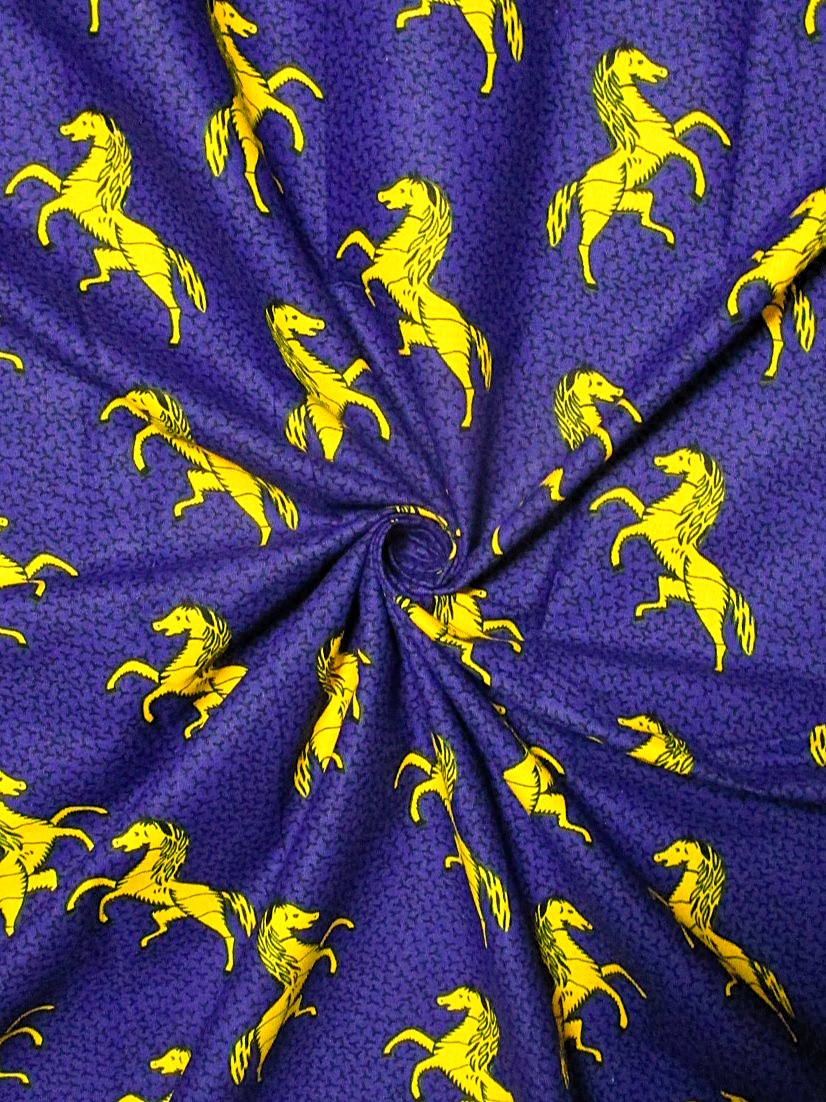 画像: アフリカンプリント生地 パーニュ