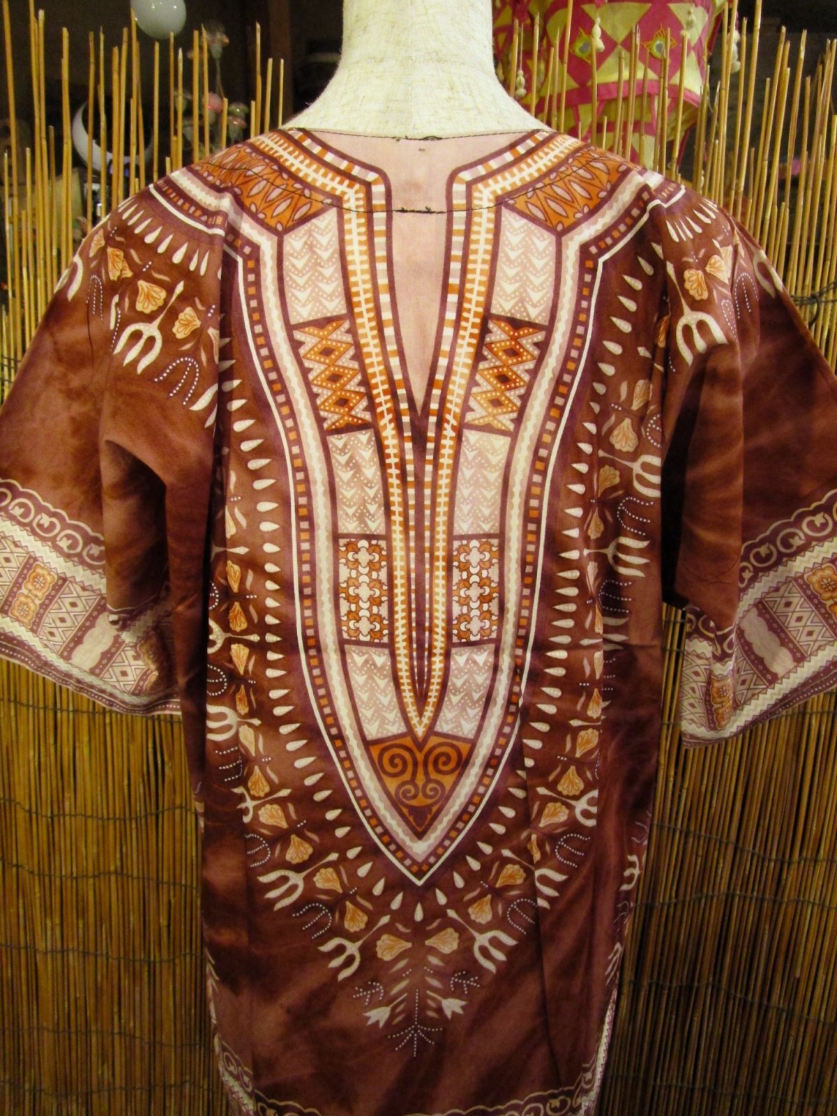 画像: 小さめサイズ＊タイダイ染め＊アフリカンプリント＊ダシキ＊ＤＡＳＨＩＫＩ＊Ｓ