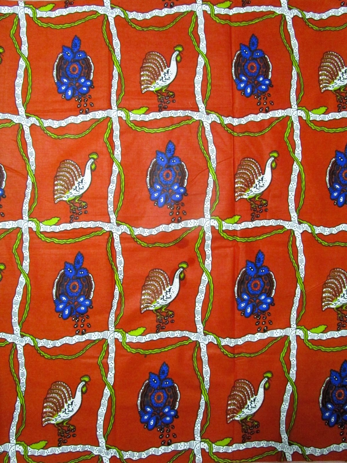 画像1: アフリカンプリント生地 パーニュ