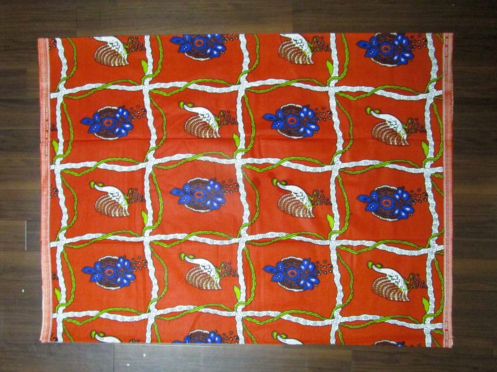 画像: アフリカンプリント生地 パーニュ