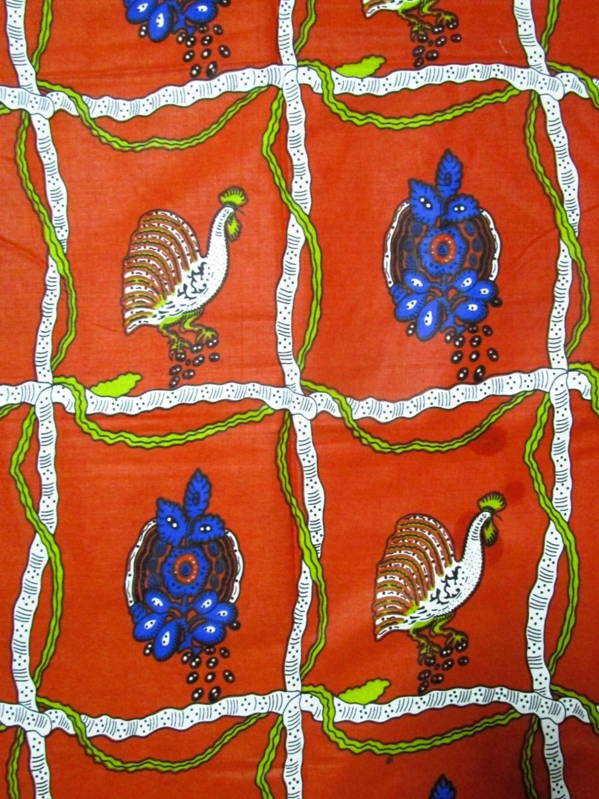 画像: アフリカンプリント生地 パーニュ