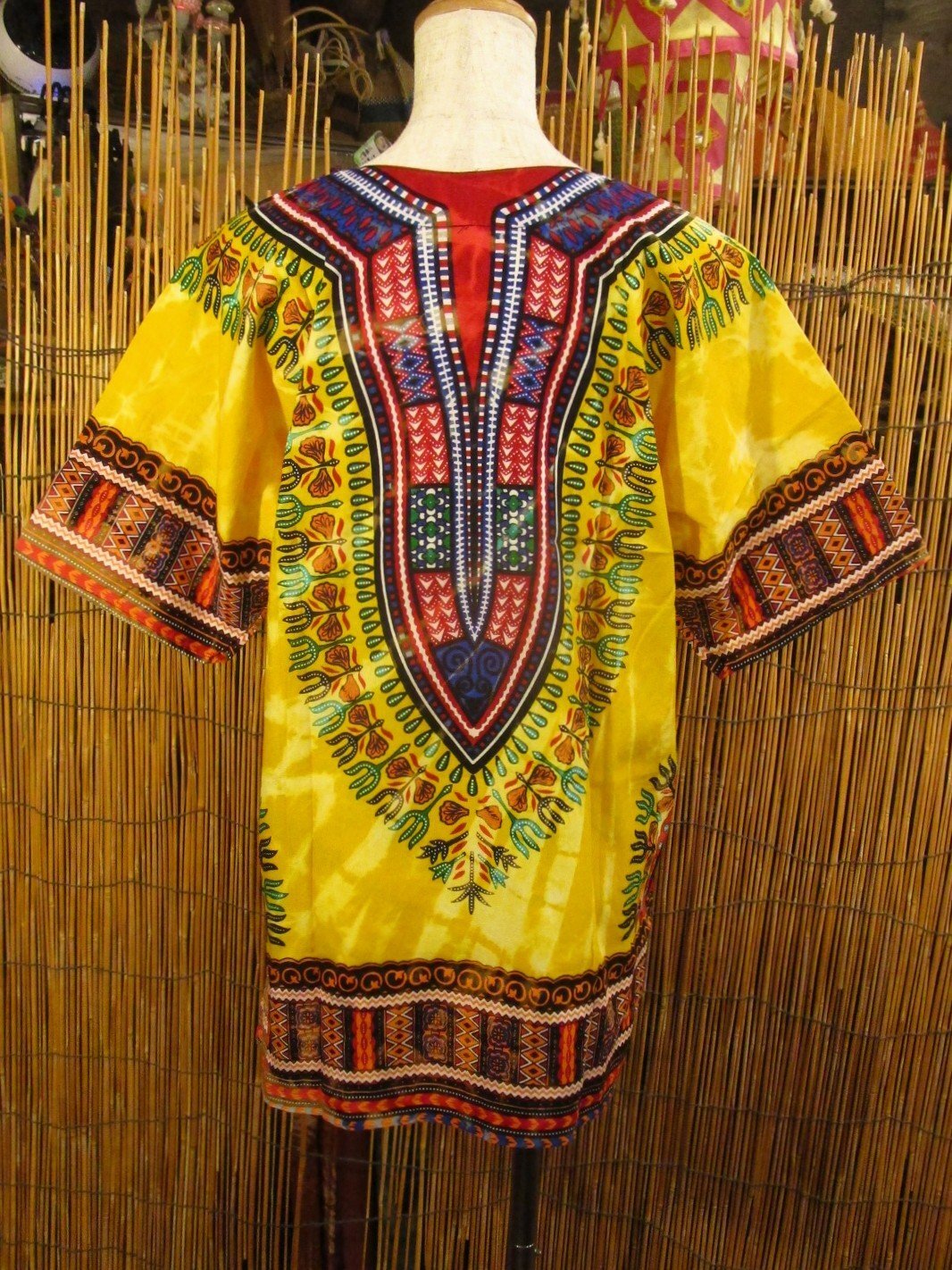 画像3: 小さめサイズ＊タイダイ染め＊アフリカンプリント＊ダシキ＊ＤＡＳＨＩＫＩ＊Ｓ