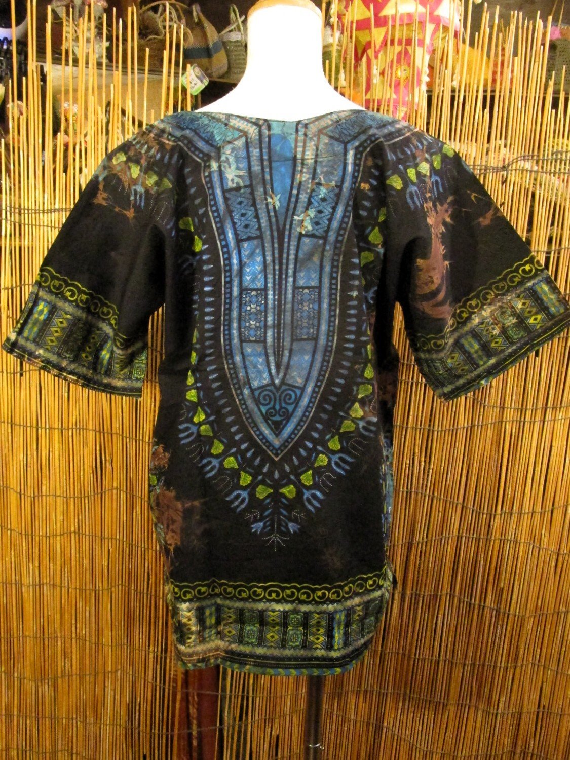 画像3: 小さめサイズ＊タイダイ染め＊アフリカンプリント＊ダシキ＊ＤＡＳＨＩＫＩ＊Ｓ