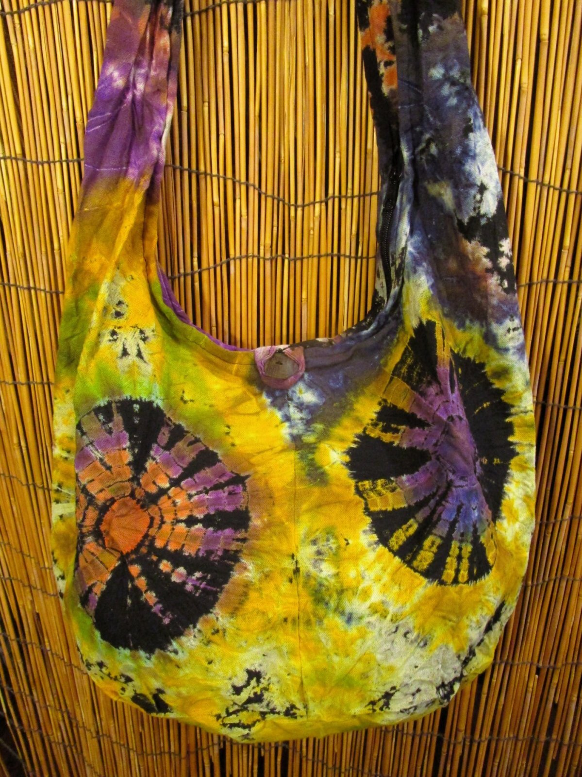 画像: タイダイ染め＊コットン素材＊ショルダーバッグ